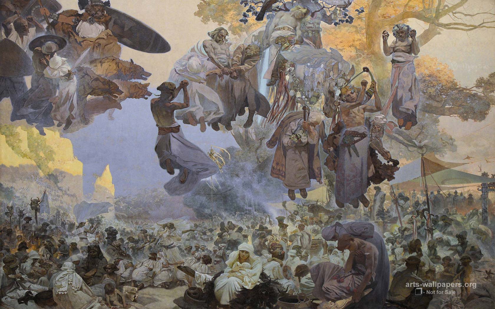 1680x1050 Mucha Wallpaper