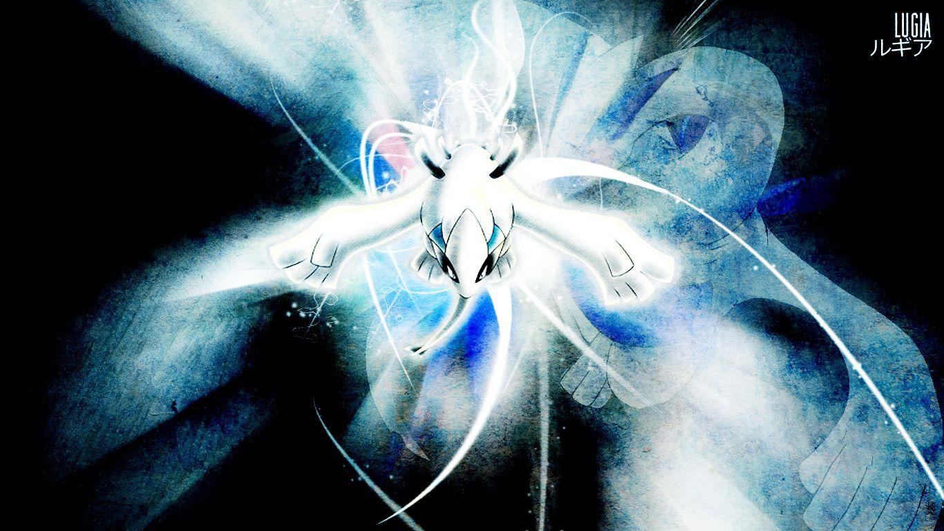 1366x768 Free download Lugia Pokemon Wallpaper