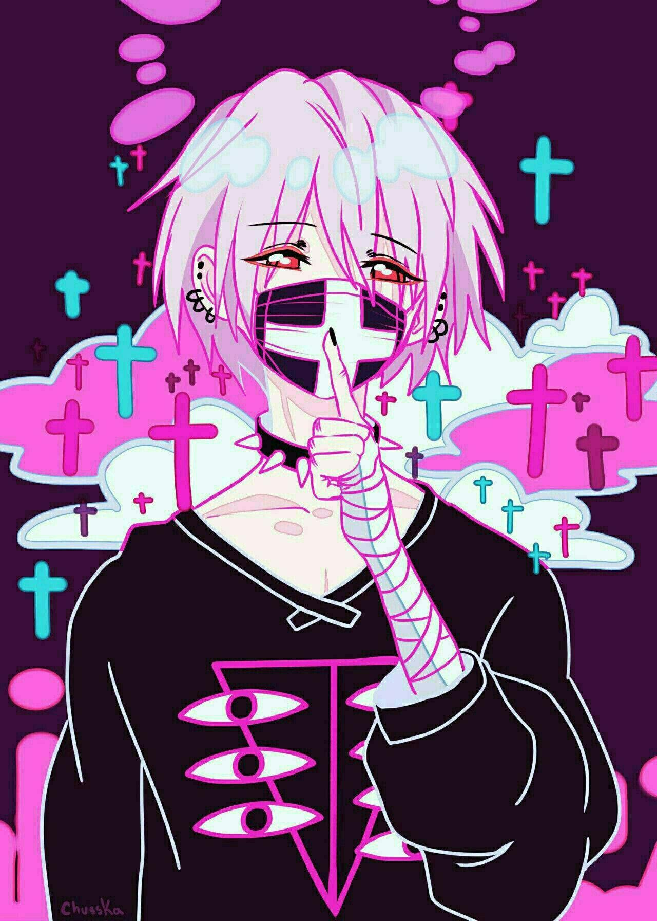 27 Images About Pastel Goth Anime On We Heart It  Pastel Goth Anime Bunny  PNG Image  Transparent PNG Free Download on SeekPNG