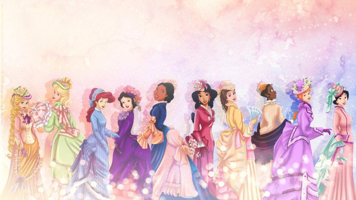 1191x670 Vintage Princesses wallpaper