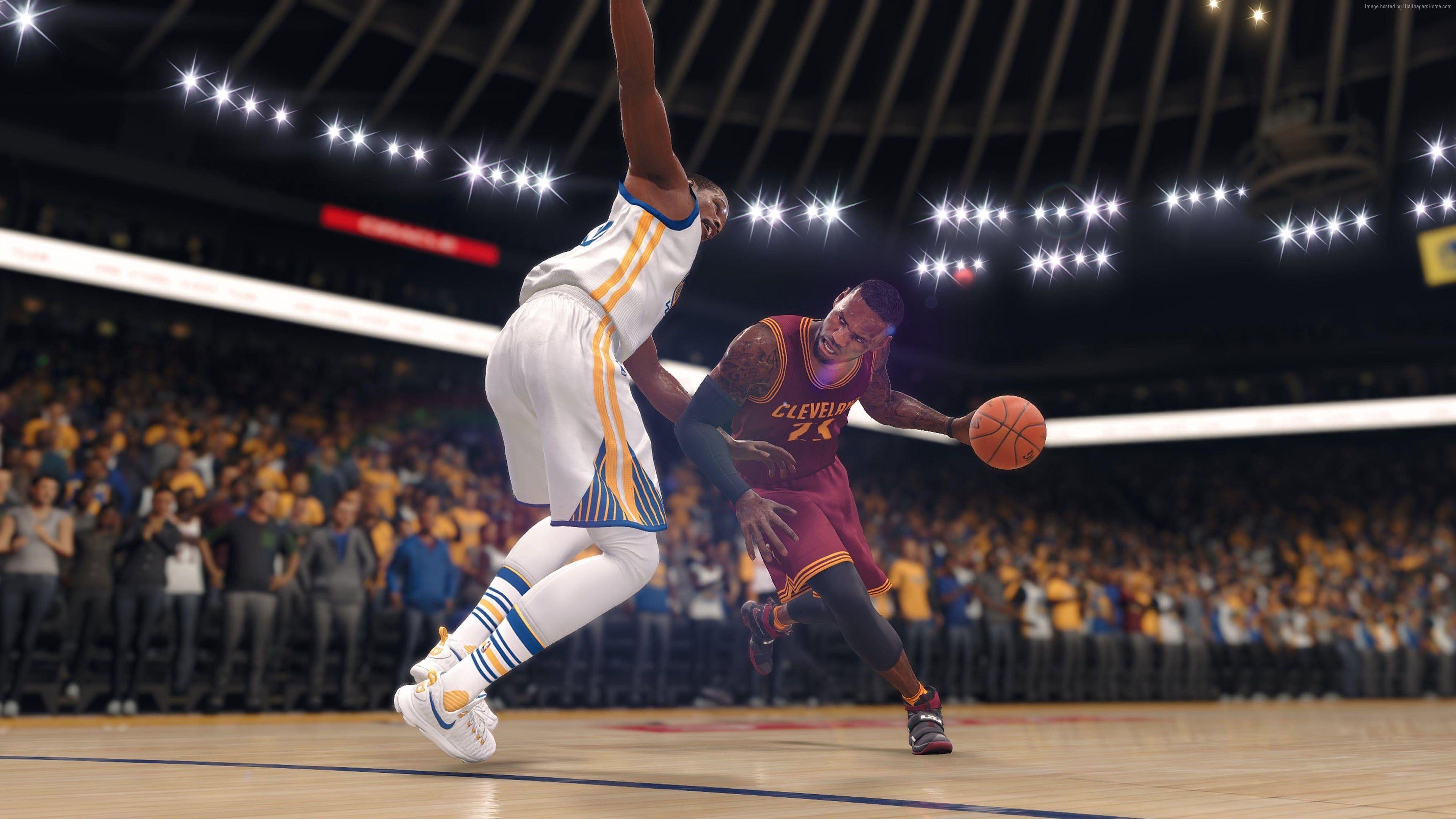 3840x2160 Lebron James and Kevin Durant HD wallpaper