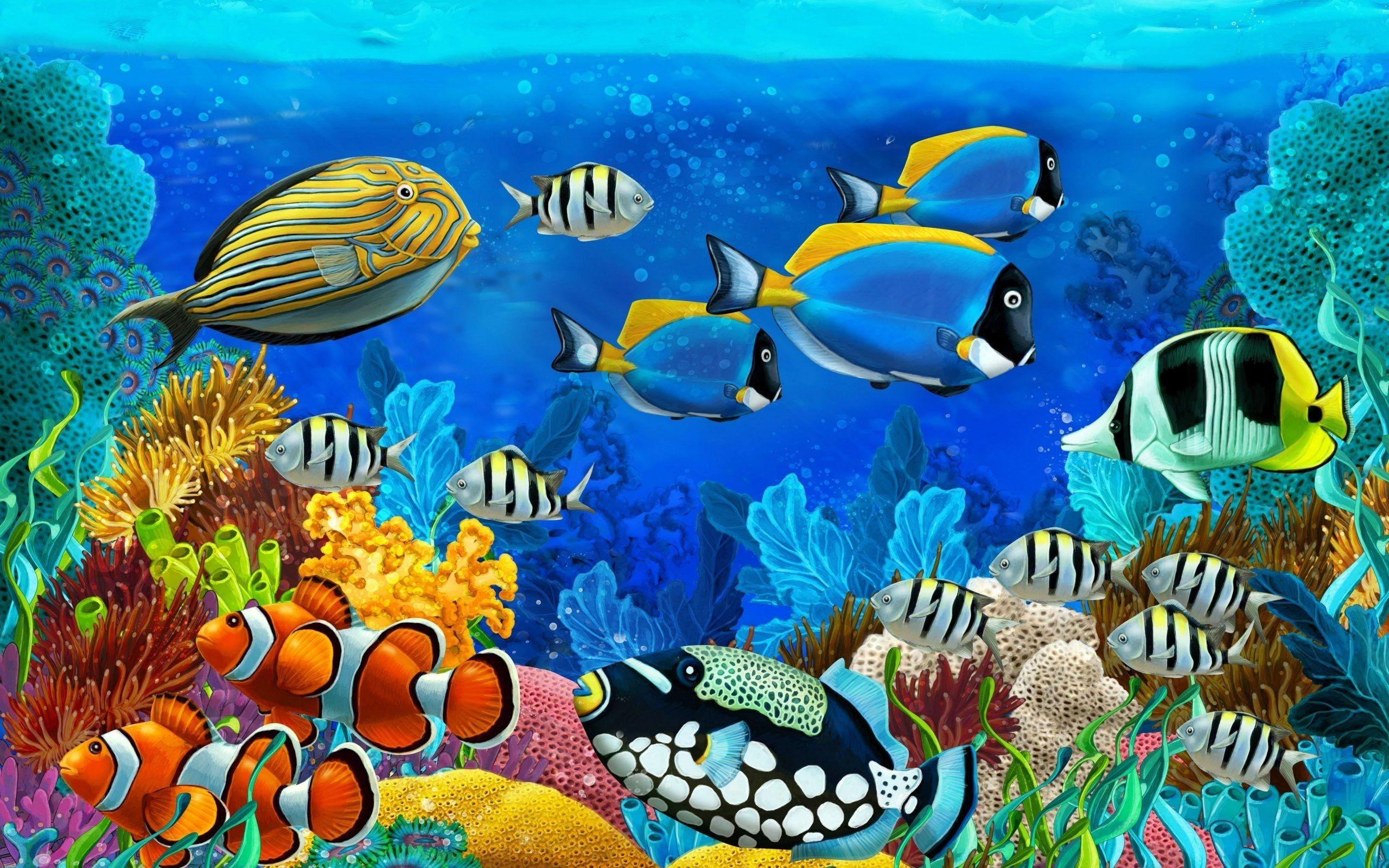 HD wallpaper Life Under the Sea Fiji Ocean Life  Wallpaper Flare