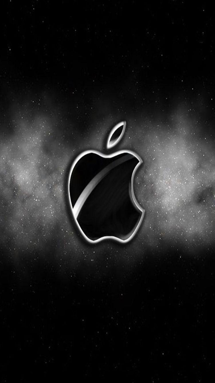 750x1334 Black Logo Wallpaper HD For iPhone Download