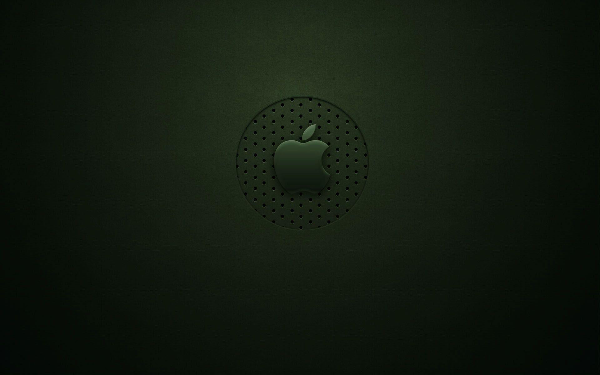 1920x1200 Black Apple logo wallpaper. Black Apple logo