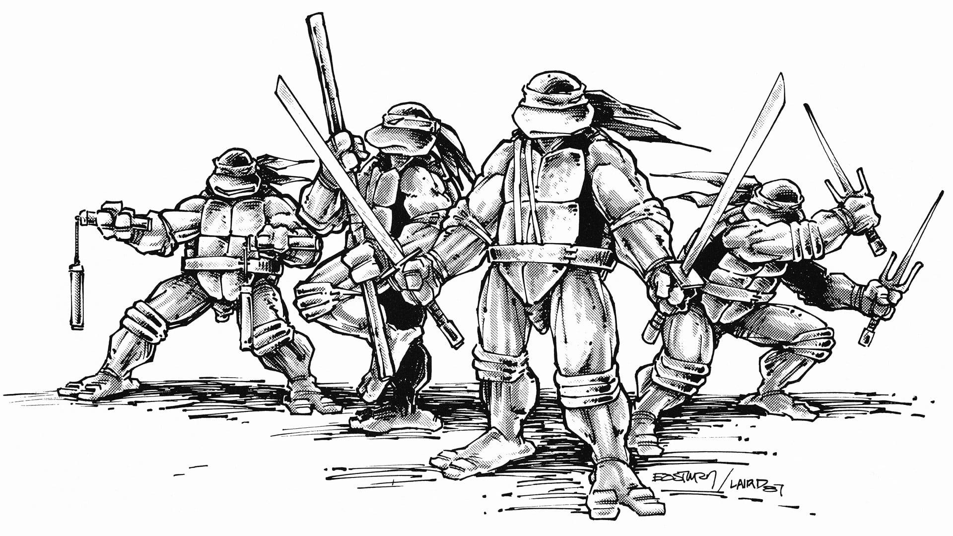 1920x1080 TMNT illustration, comics, Teenage Mutant Ninja Turtles HD