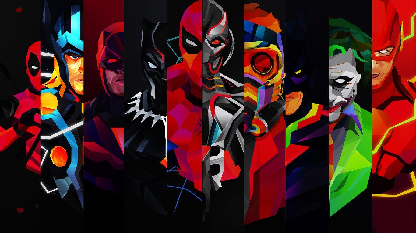 1366x768 Superhero Wallpaper For Laptop, HD Wallpaper & background