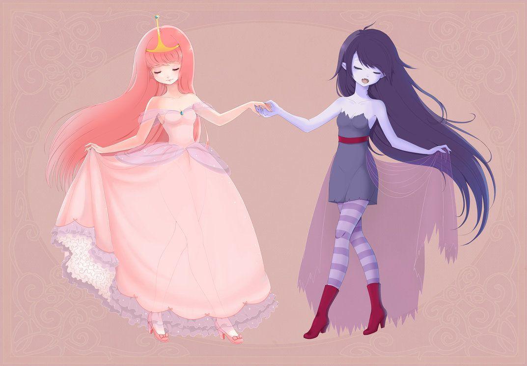 1073x744 Princess Bubblegum x Marceline image BubbLine HD wallpaper