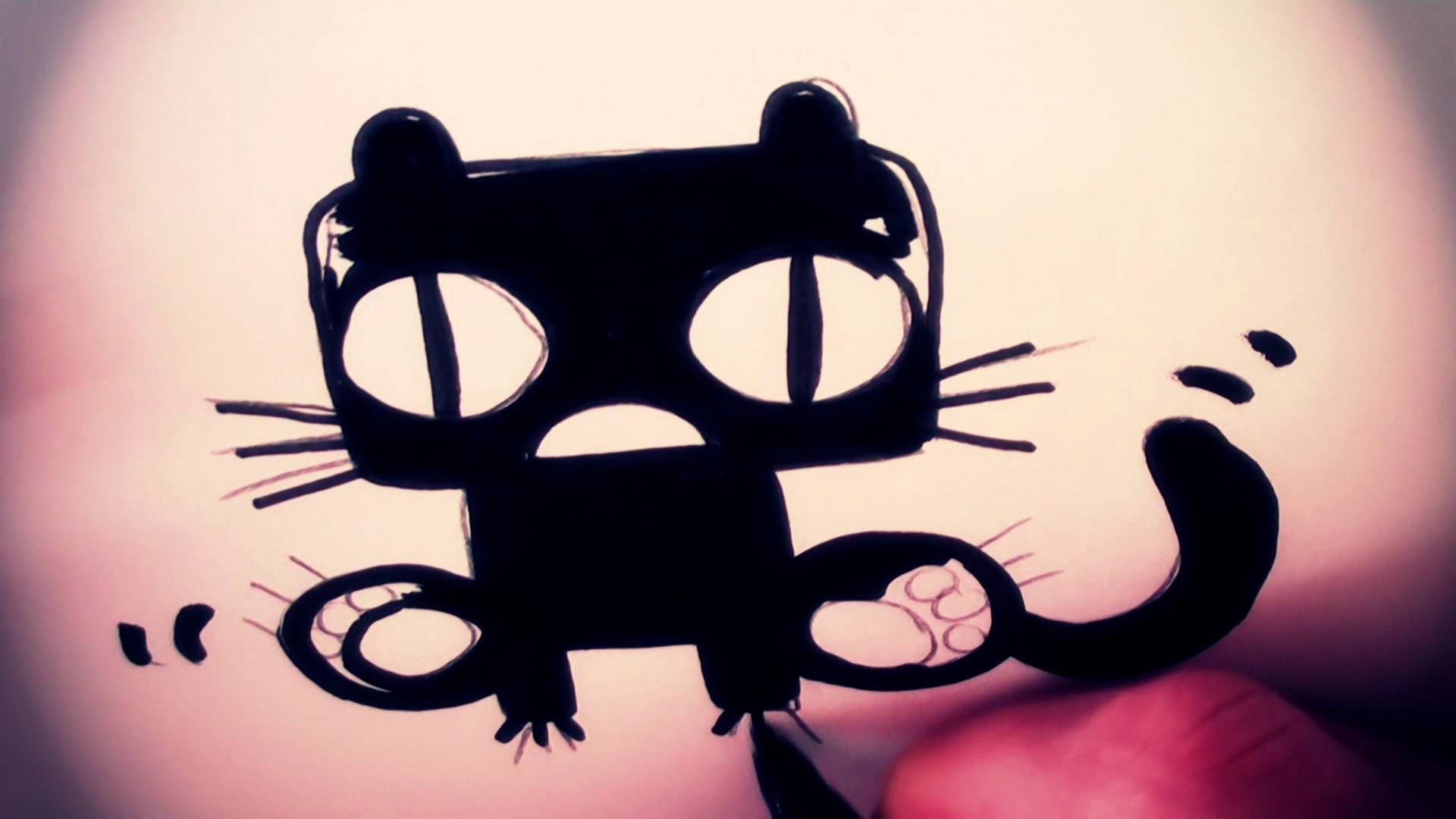 1920x1080 How To Draw A Cartoon Gothic Cat By Garbi KW (Kawaii Draw)