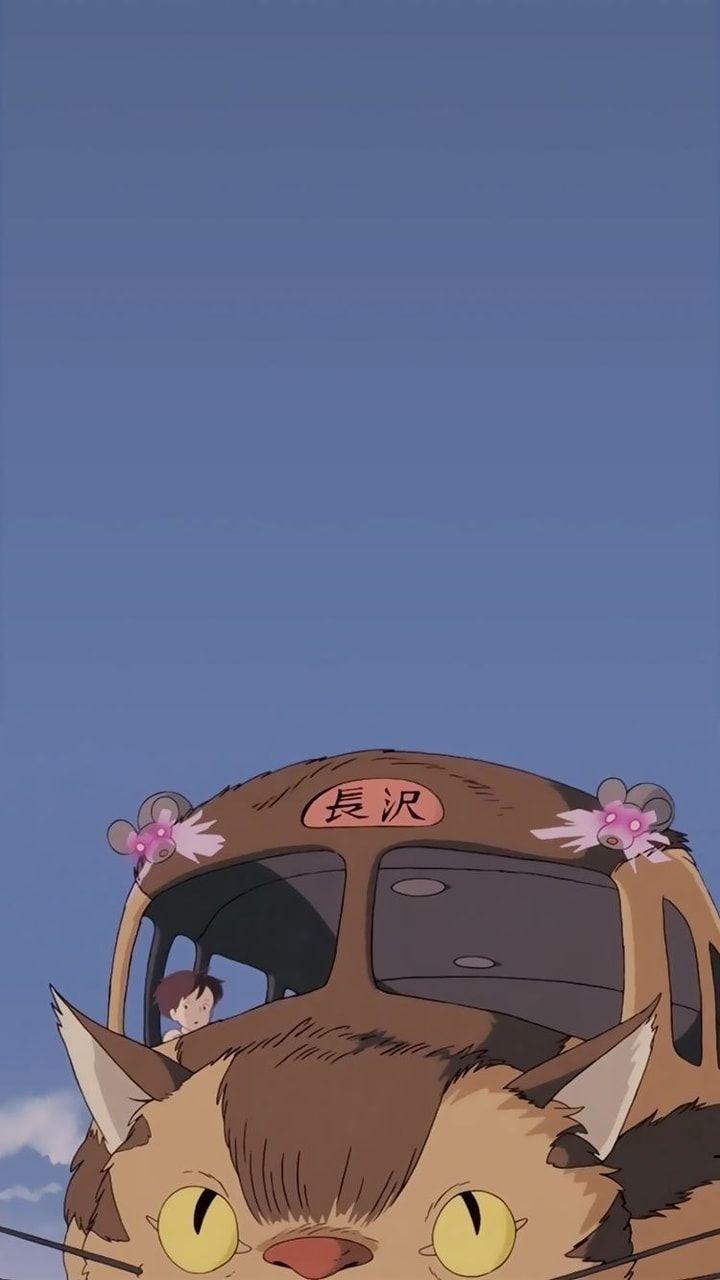 720x1280 Wallpaper Satsuki & Catbus Neighbour Totoro
