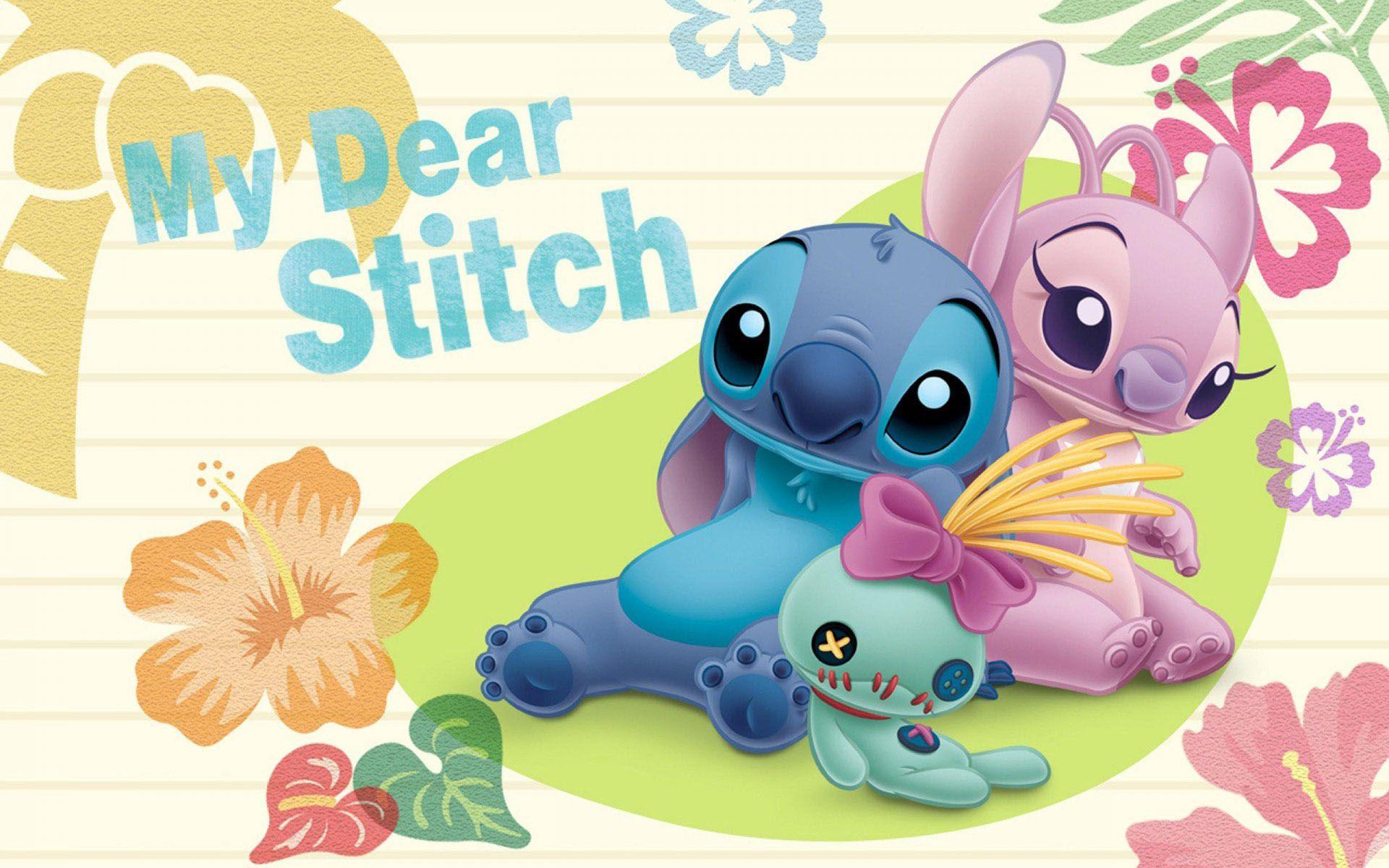 1920x1200 Stitch Lilo Wallpaper Tie Dye