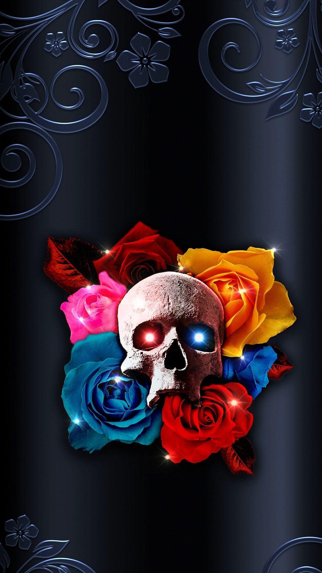 Love Skulls And Roses Wallpapers - Top Free Love Skulls And Roses