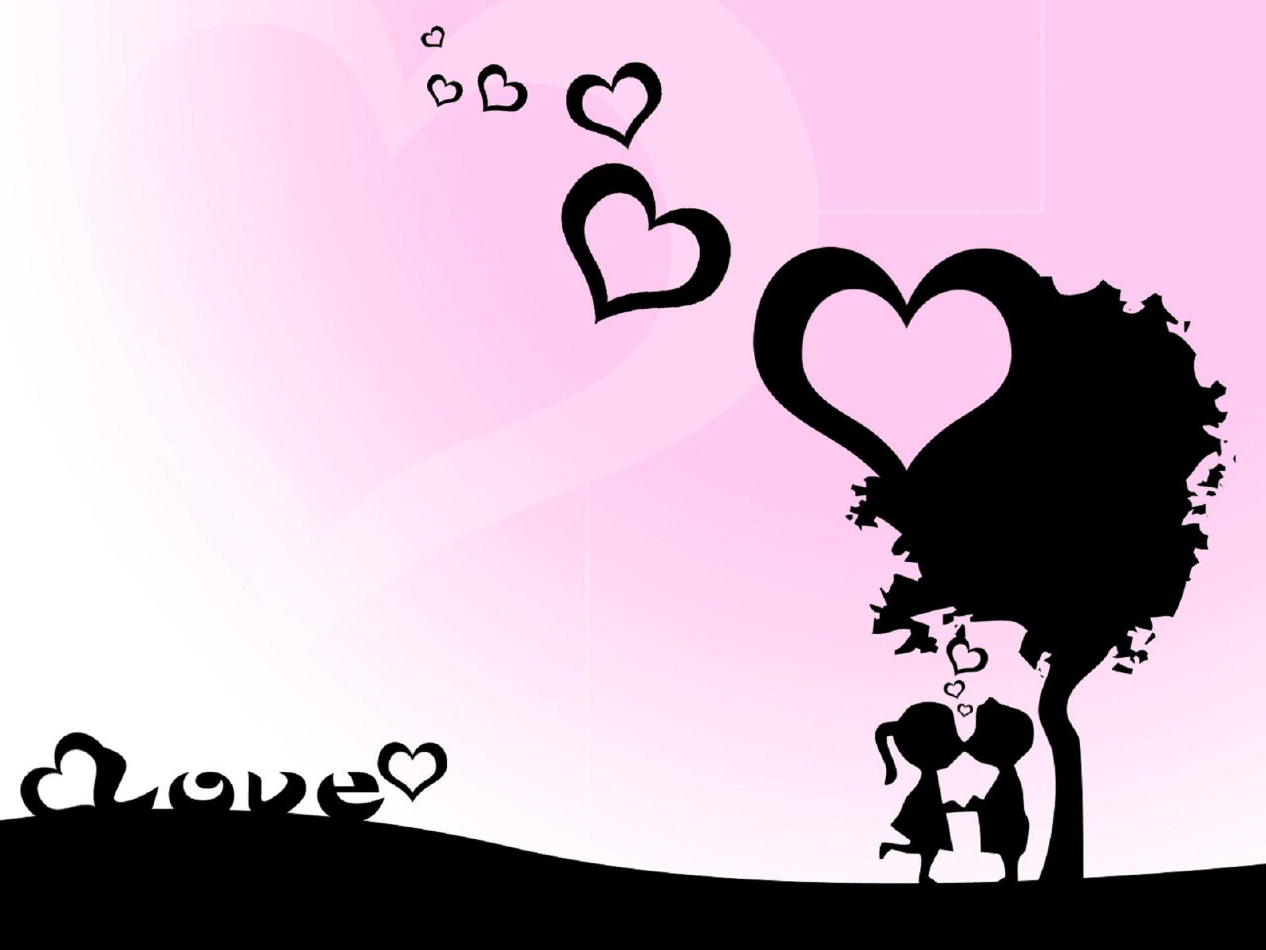 2560x1920 Cute Animated Love Wallpaper