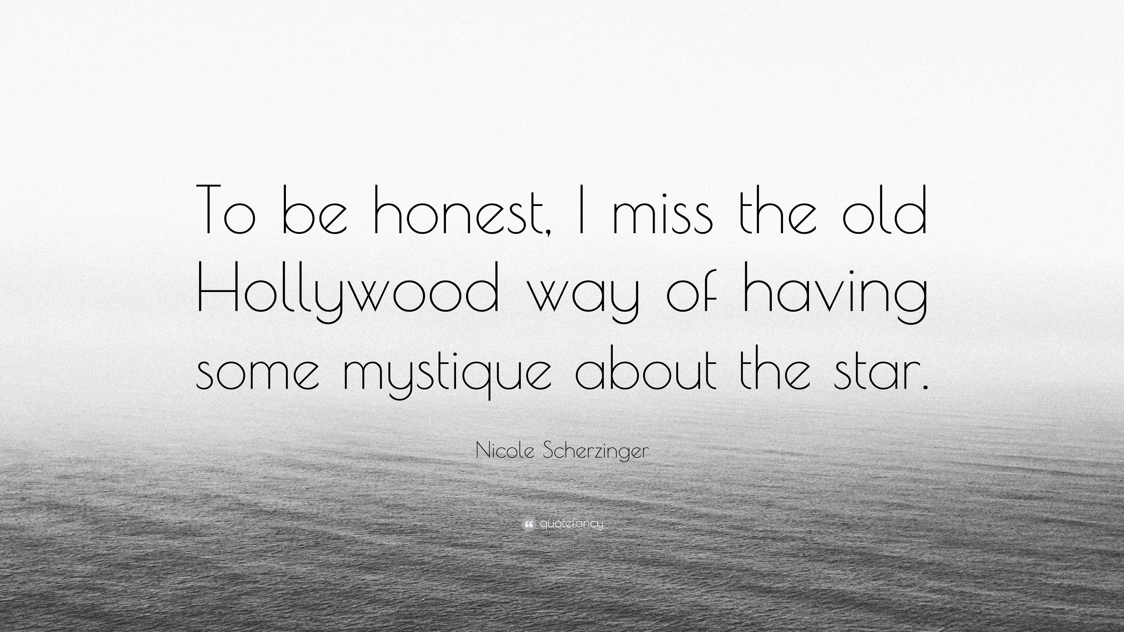 3840x2160 Nicole Scherzinger Quote: “To be honest, I miss the old