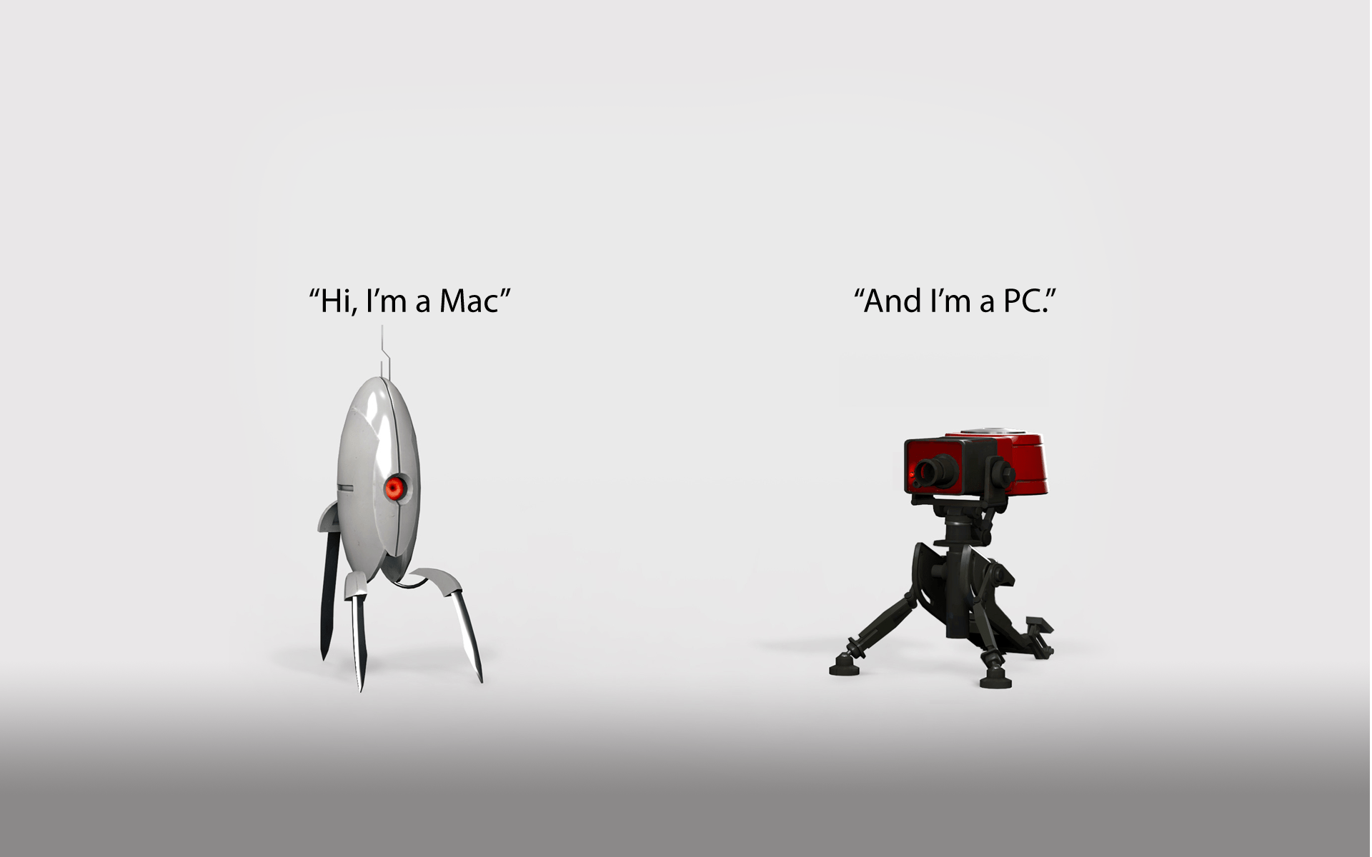 1920x1200 Portal and TF2 turrets [1920 x 1200]