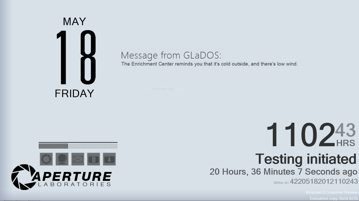1366x768 Aperture Science Wallpaper. Aperture