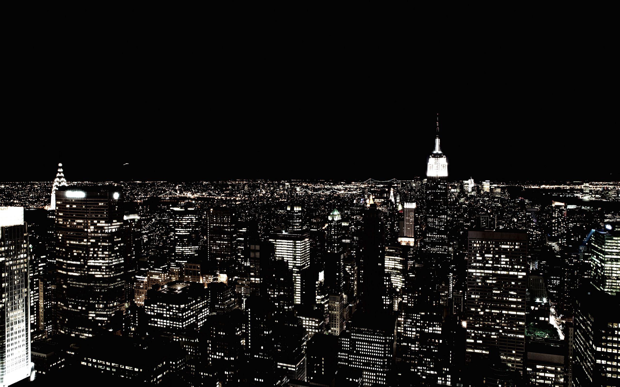 2560x1600 Download wallpaper 2560x1600 new york, night city