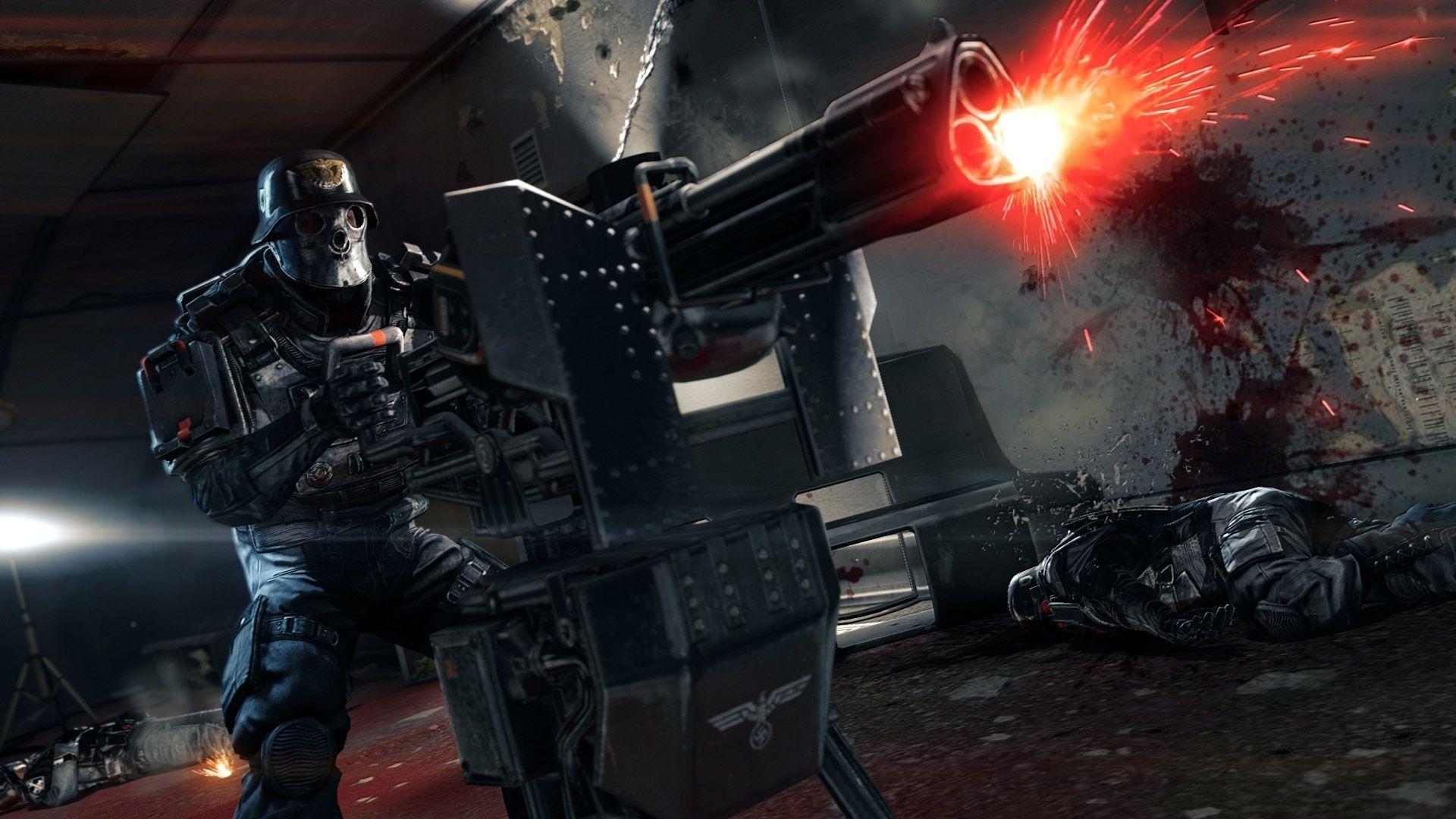 1920x1080 Wolfenstein Image Nazi Soldier Manning The Turret