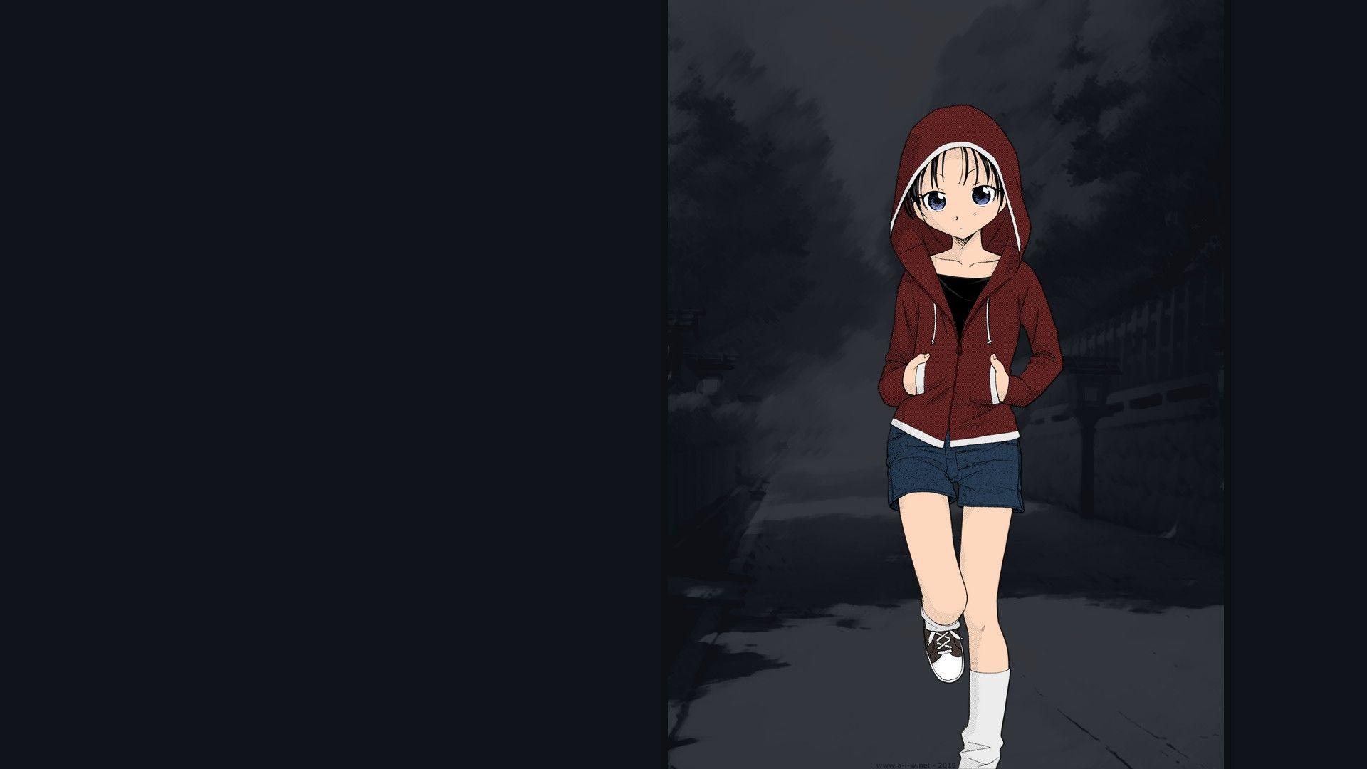 1920x1080 Unno Hotaru, Short hair, Short pants, Anime girls, Manga