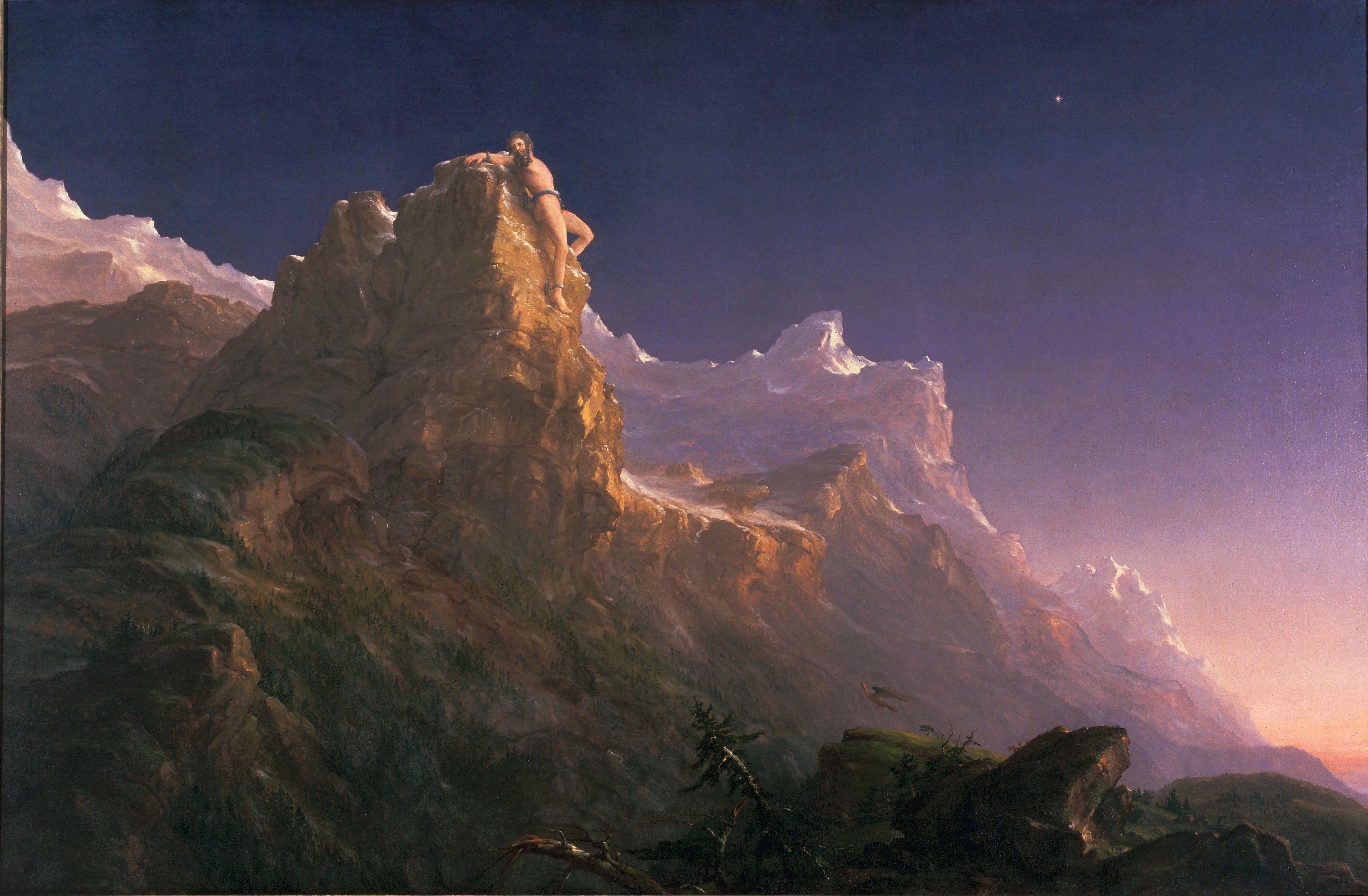 4409x2889 Greek Mythology, Prometheus (mythology), Landscape, Artwork