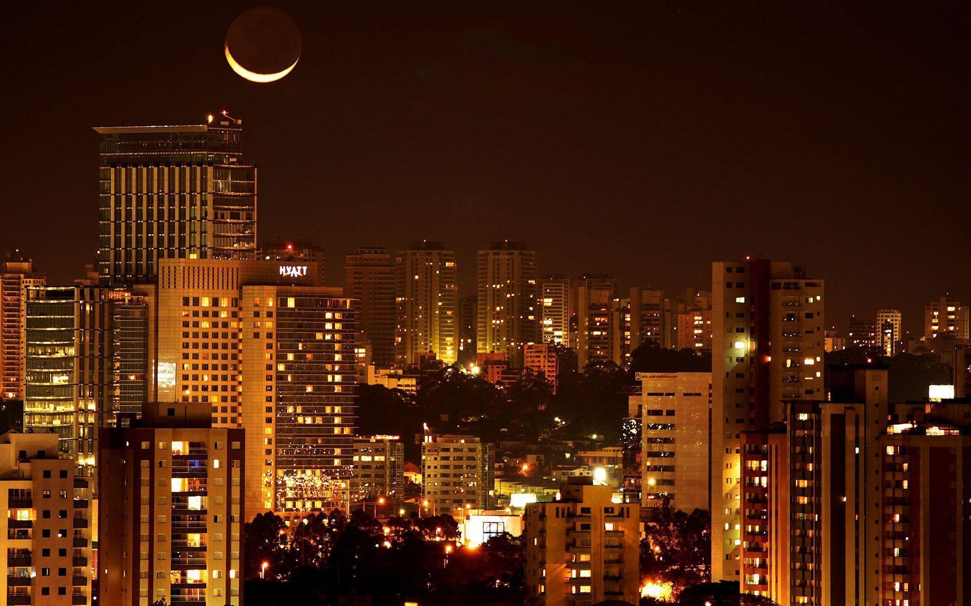 1920x1200 NYC At Night Wallpaper