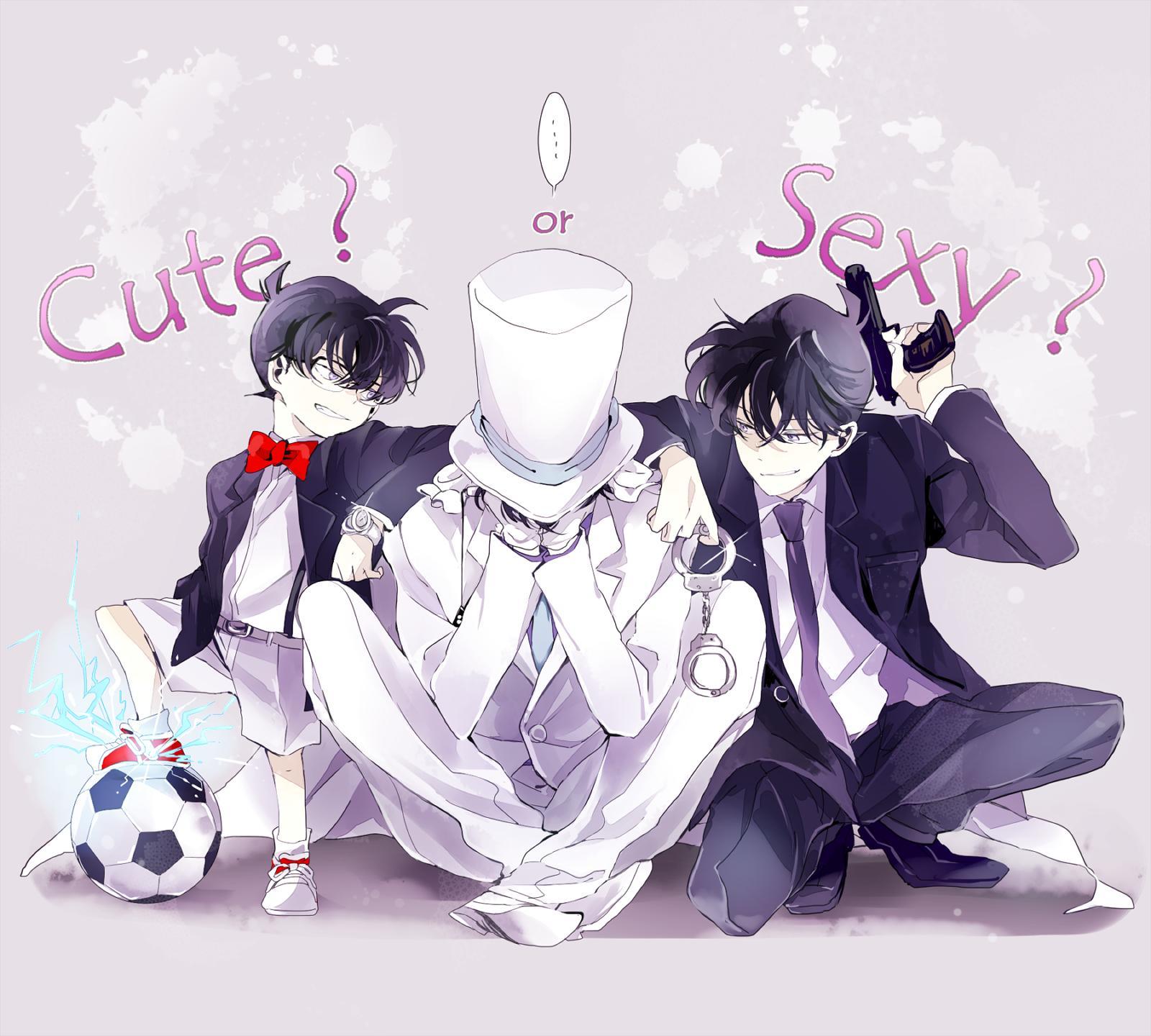 1600x1440 Kaito Kid Wallpaper HD Kuroba X Shinichi Kudo