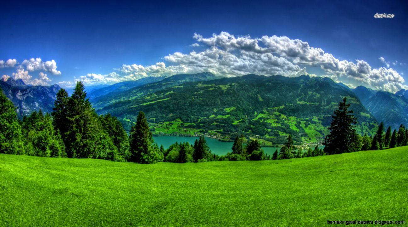 1297x721 Beautiful Spring Landscape Wallpaper