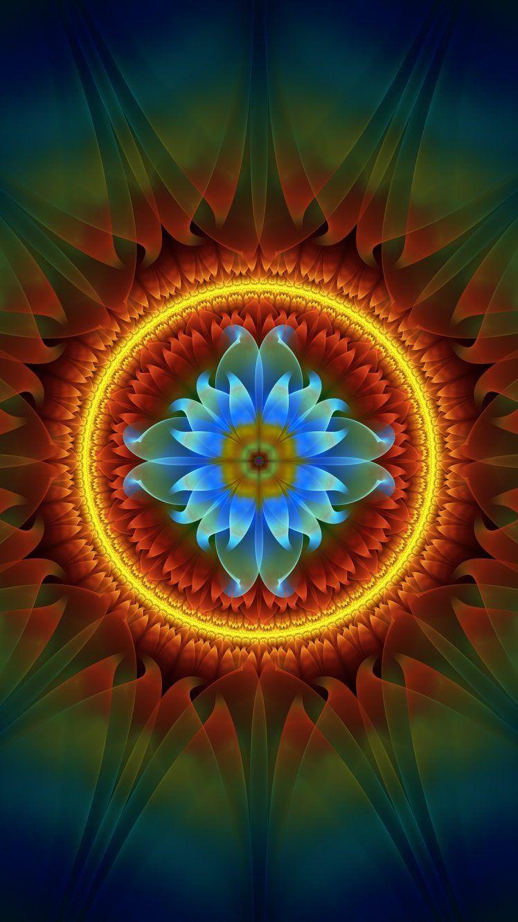 748x1330 abstract, Fractal, Digital art Wallpaper HD / Desktop