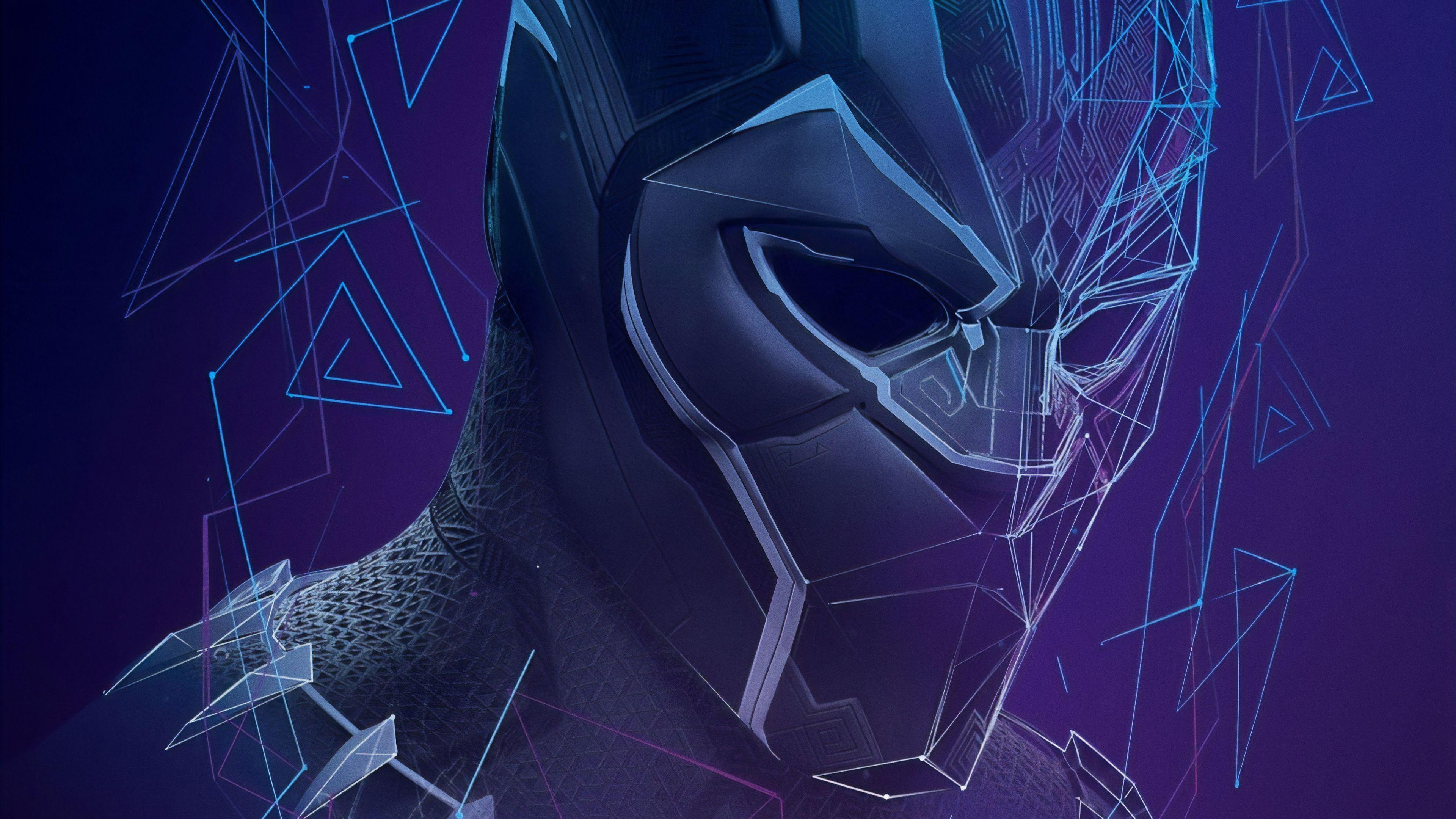 3840x2160 Wallpaper 4k Black Panther Fractal Art 4k 4k Wallpaper