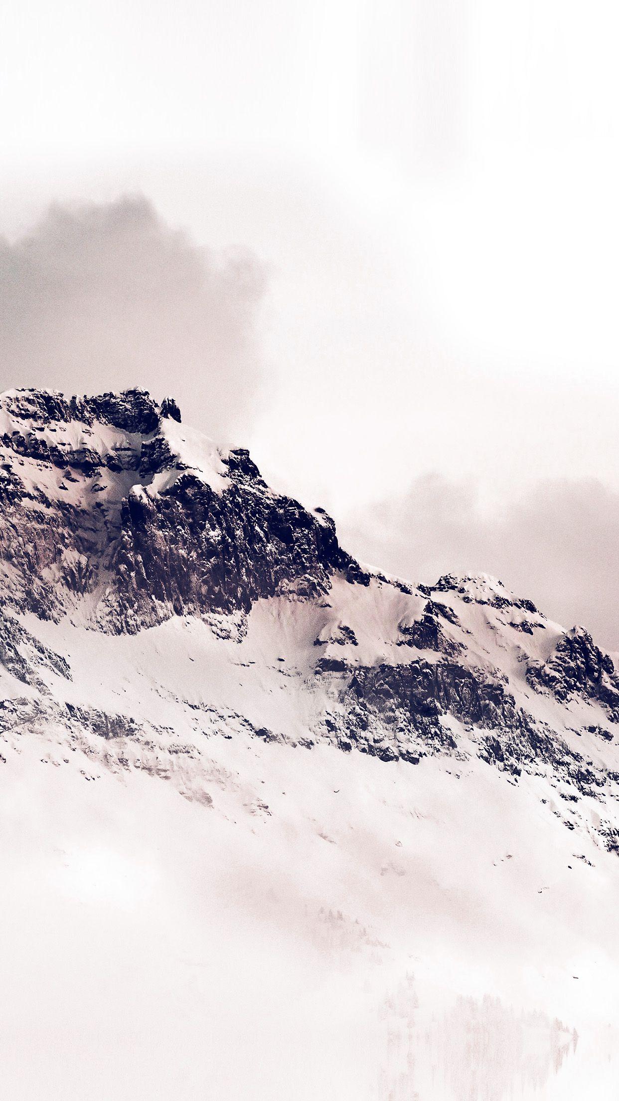 1242x2208 iPhone 6 wallpaper. mountain white