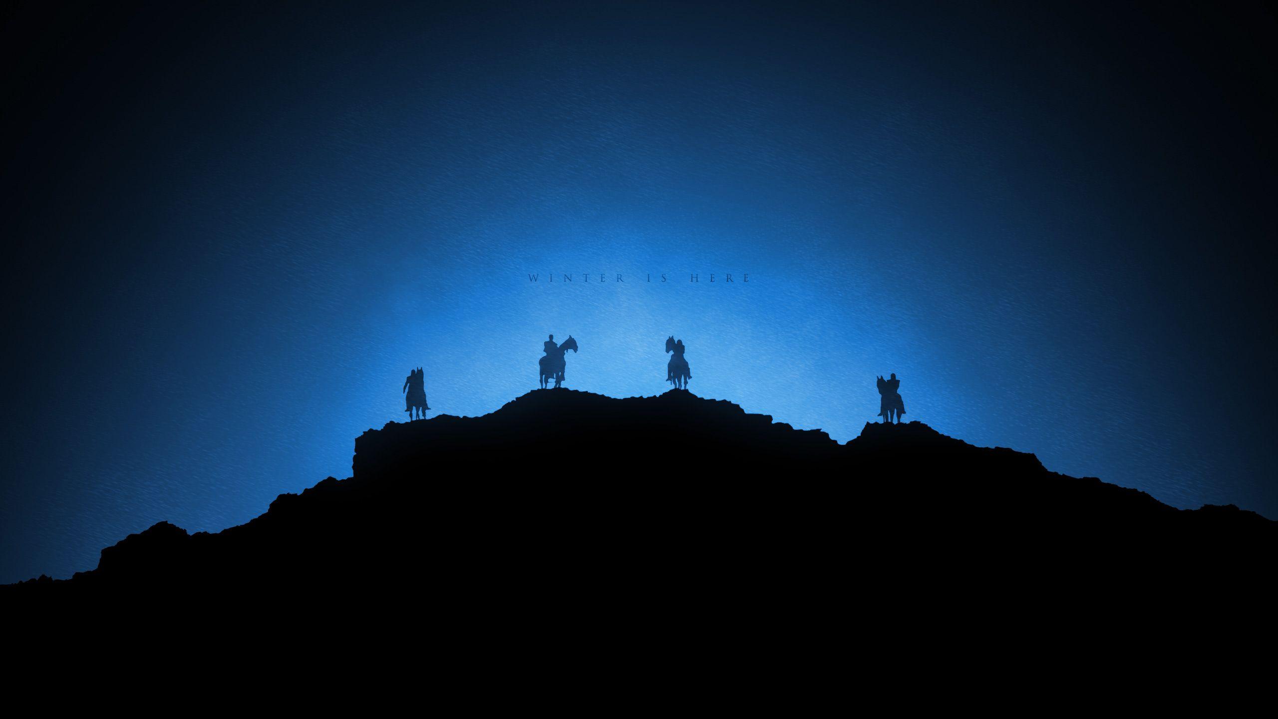 2560x1440 White Walkers Winter Is Here Game Of Thrones