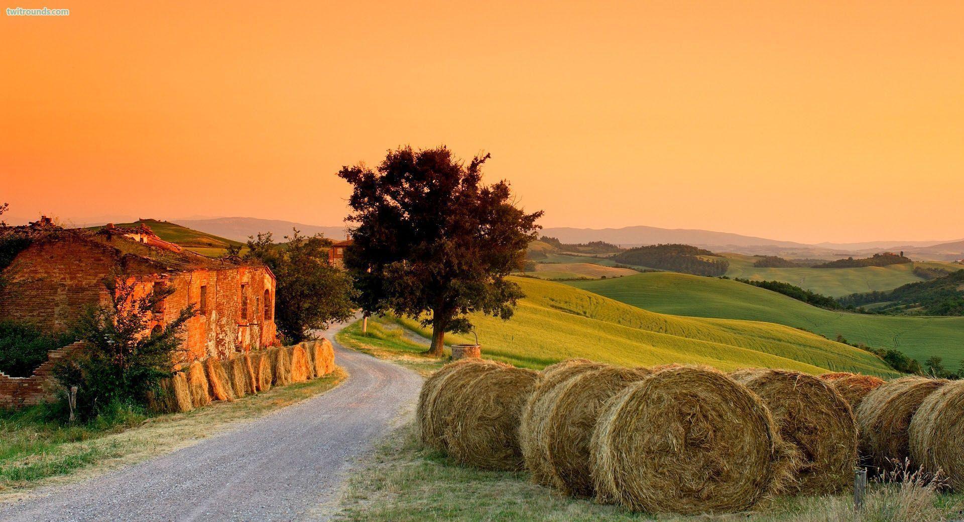 1920x1040 Tuscany Wallpaper. Tuscany landscape