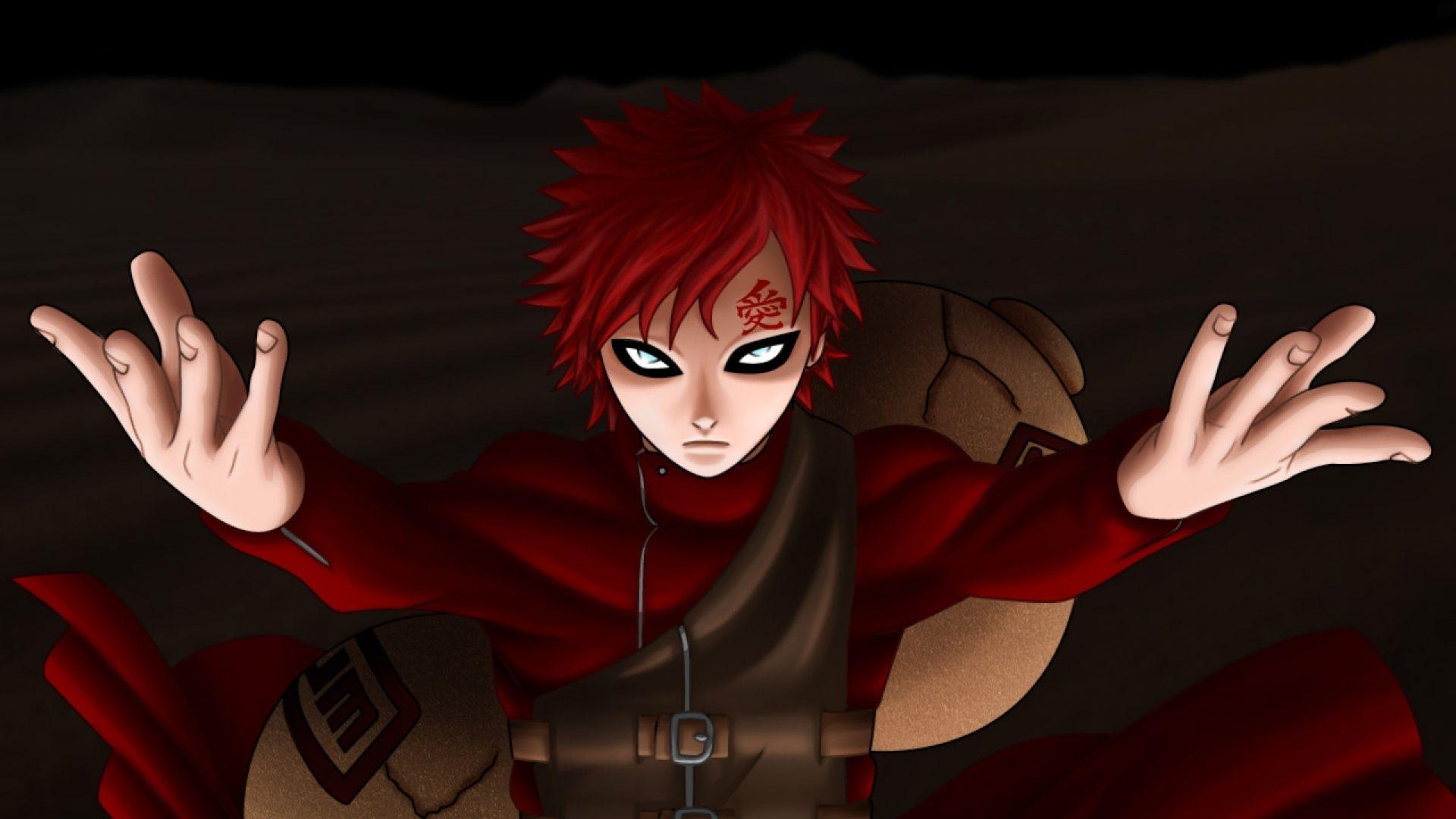 1920x1080 Wallpaper naruto, gaara, girl, magic, look. Naruto