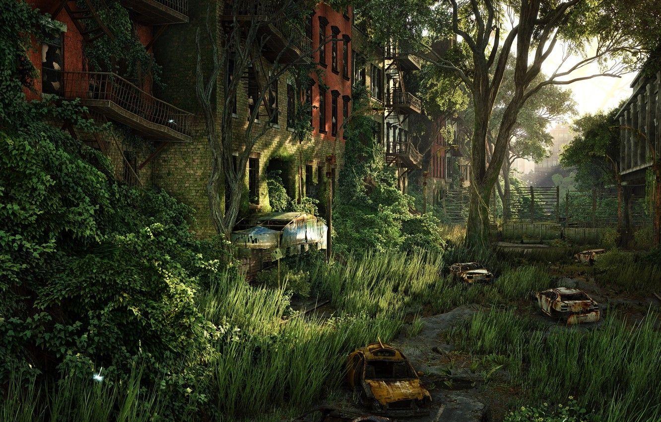 1332x850 Wallpaper grass, trees, destruction, rust, crysis image