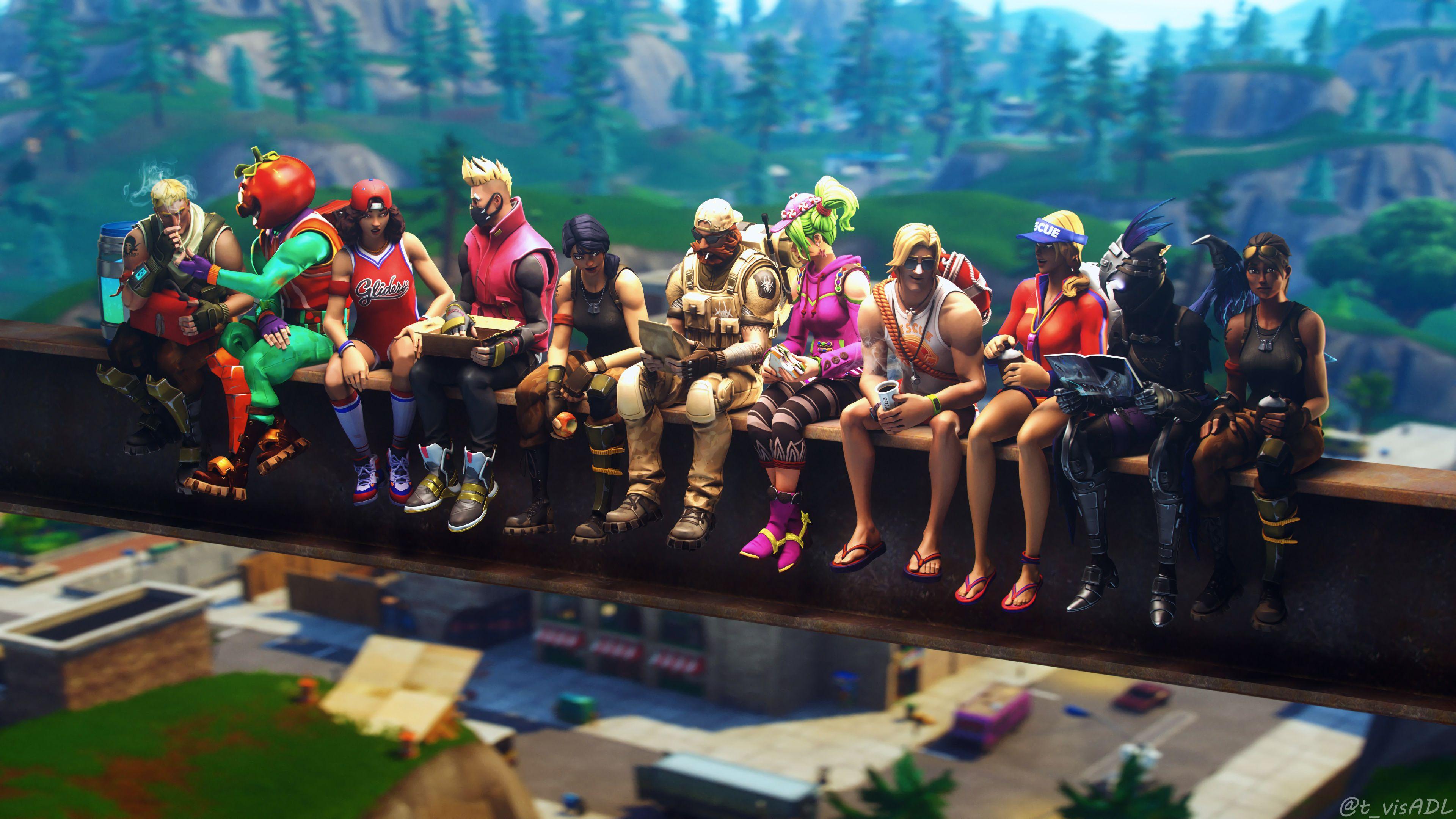 3840x2160 cool fortnite edit wallpaper sky lifting 3840x2160
