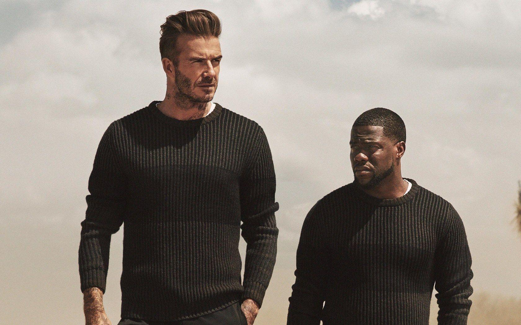 1680x1050 David Beckham And Kevin Hart 1680x1050 Resolution