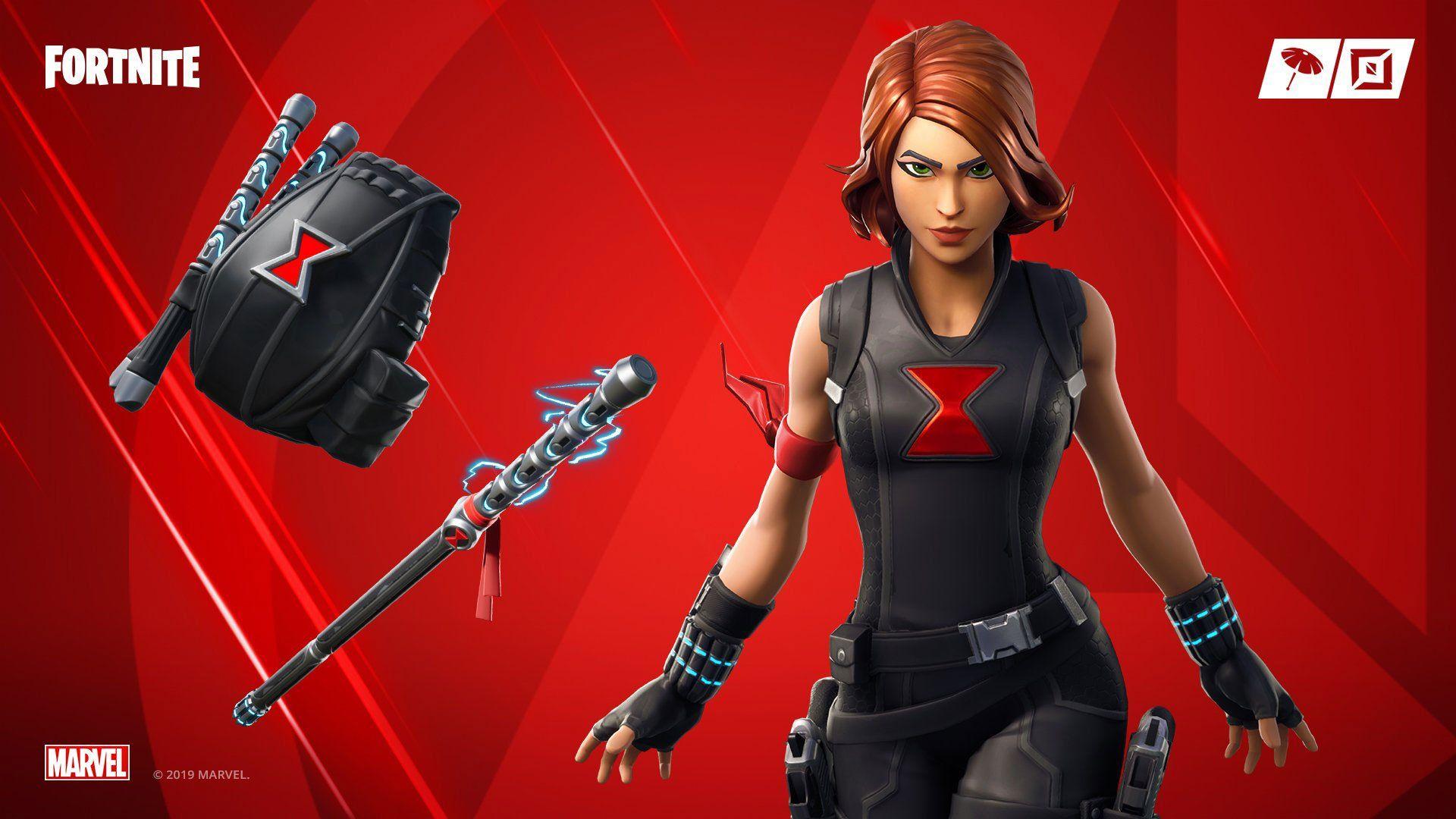1920x1080 Fortnite Black Widow Skin, PNGs, Image Game