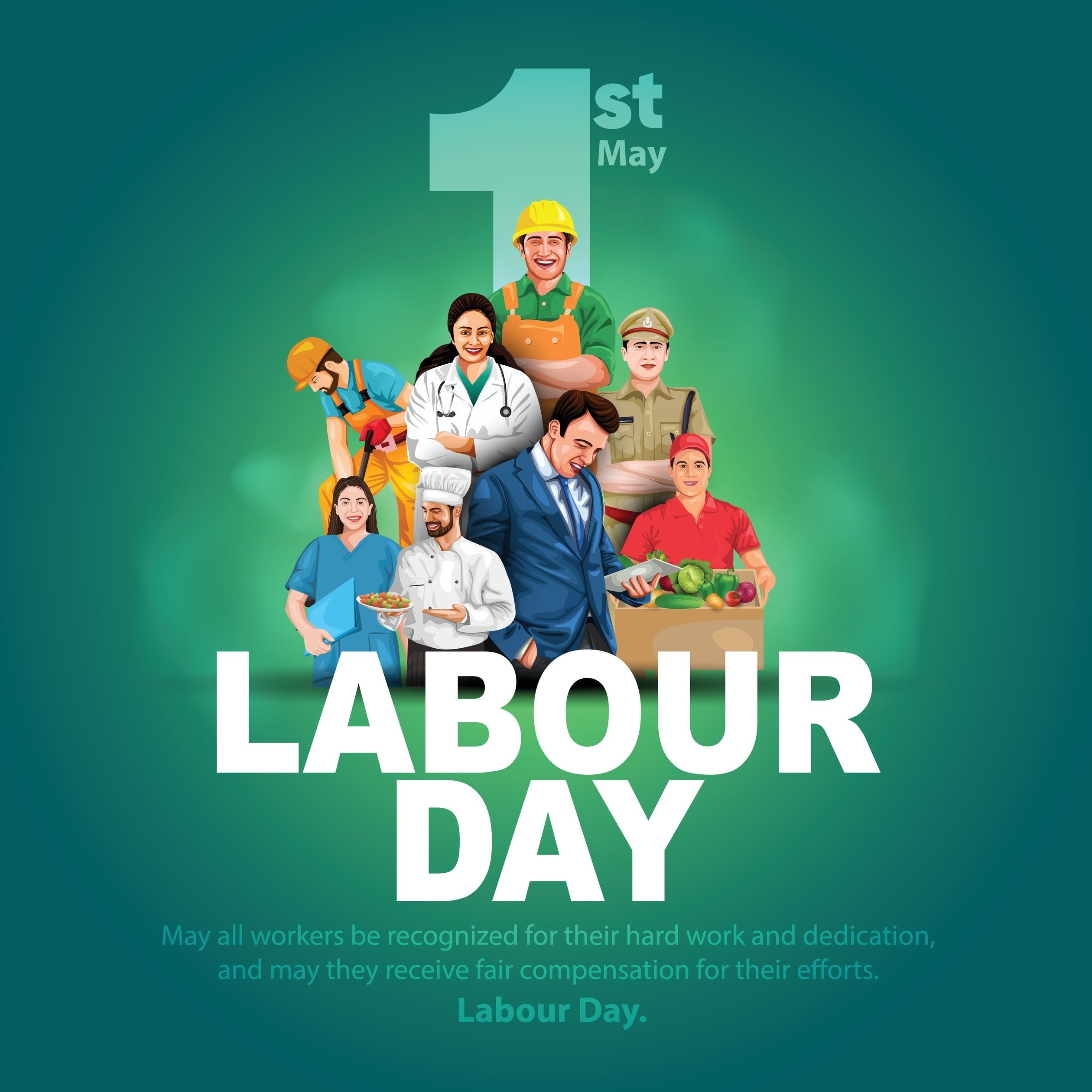2520x2520 Happy Labour Day 2025: Best May Day Wishes, Image, Quotes and WhatsApp Status to Share on Worker's Day
