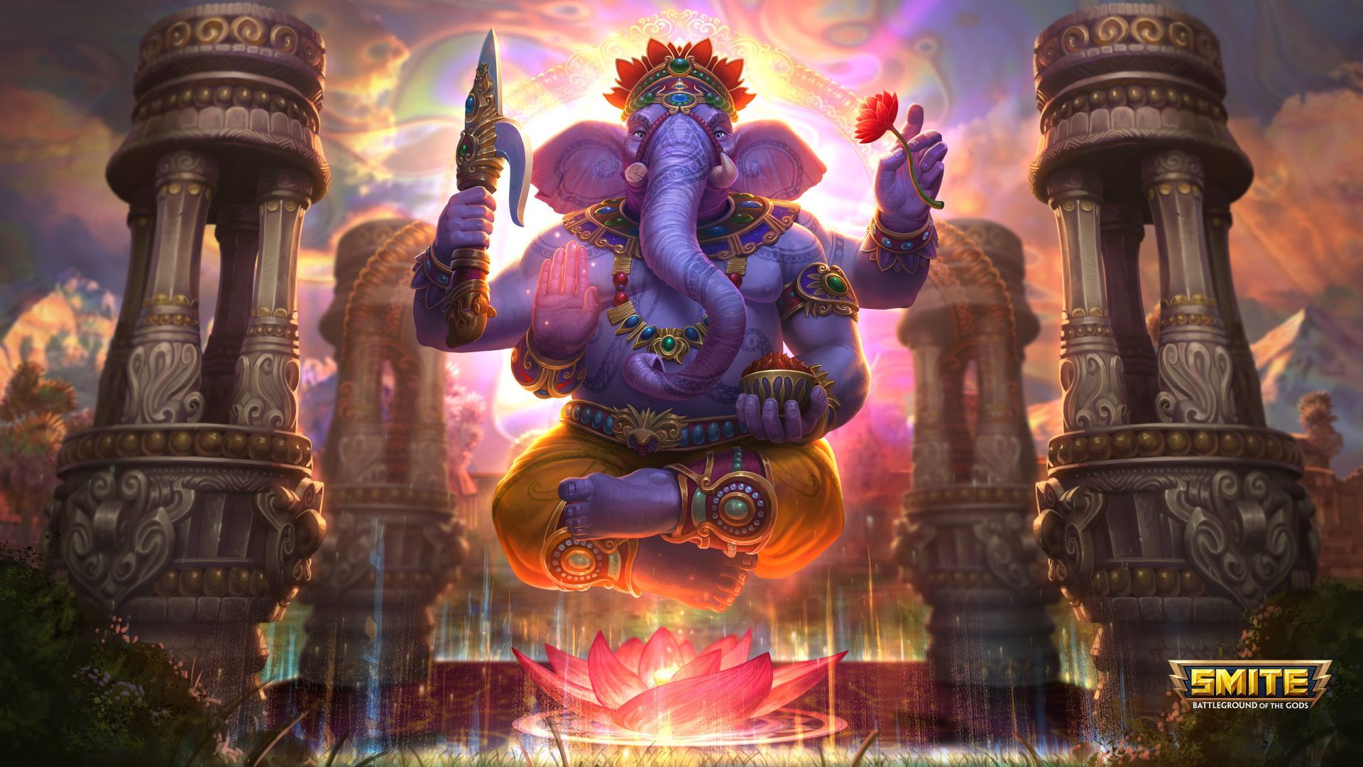 1920x1080 Lord Ganesha The God of Success in Smite [1920x1080]