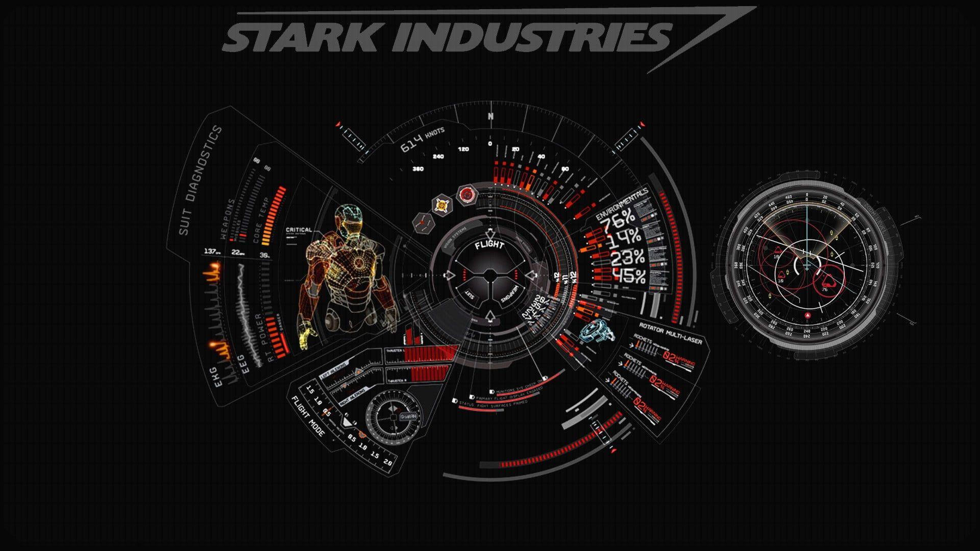 1920x1080 Stark Industries logo, Iron Man HD hình nền