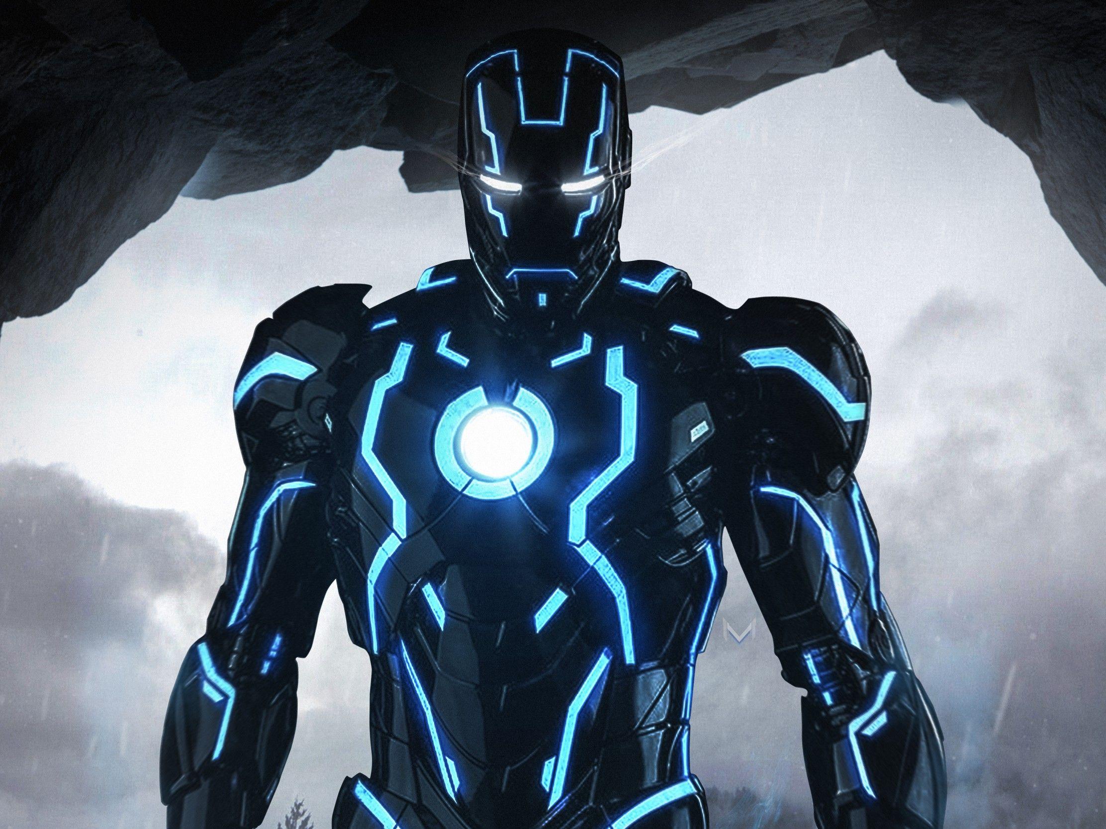 2224x1668 Neon Iron Man 4K Hình nền iPad Pro - Hình nền - Nóng bỏng