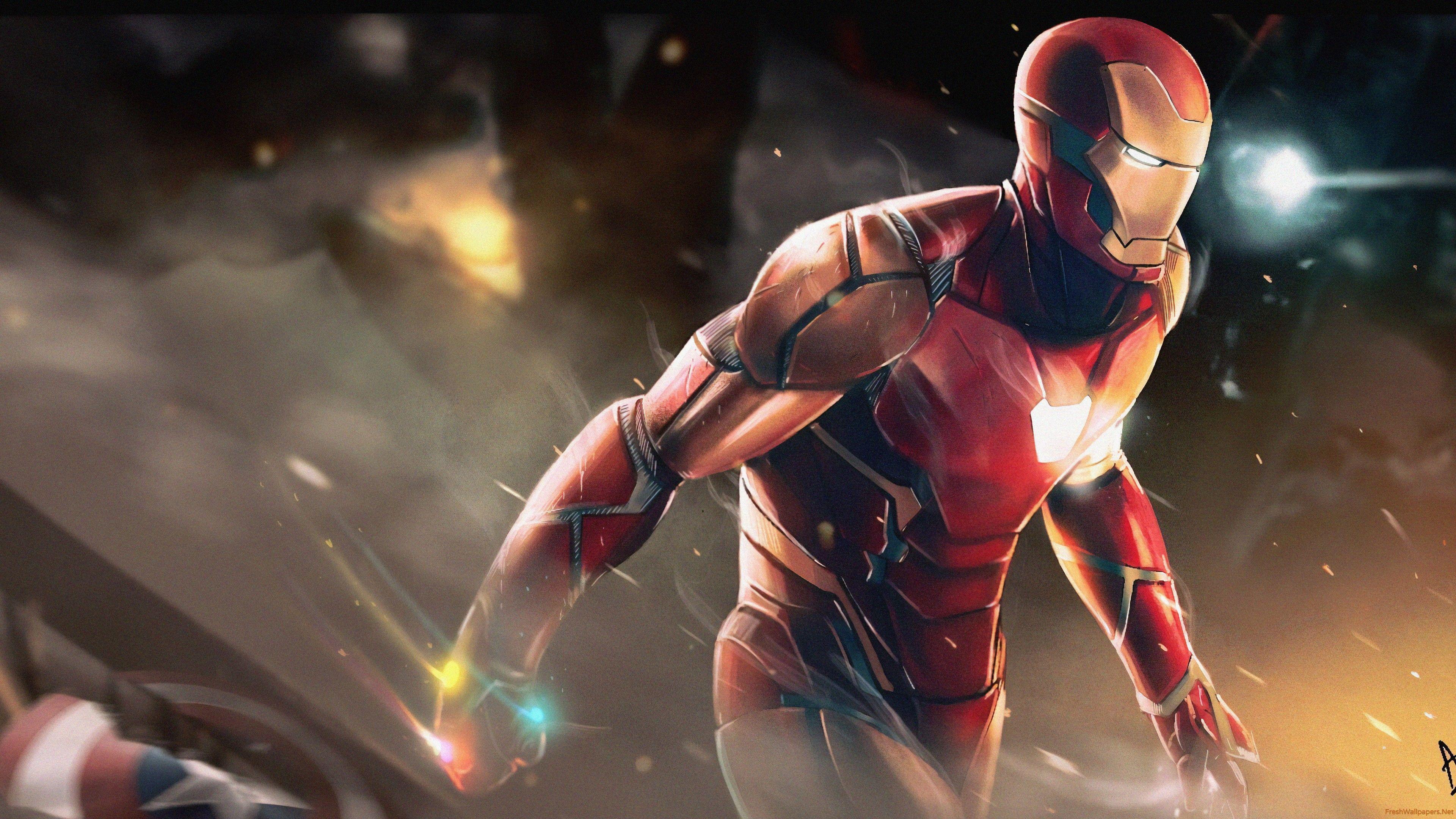 3840x2160 Iron Man 4k Sketch Art wallpaper