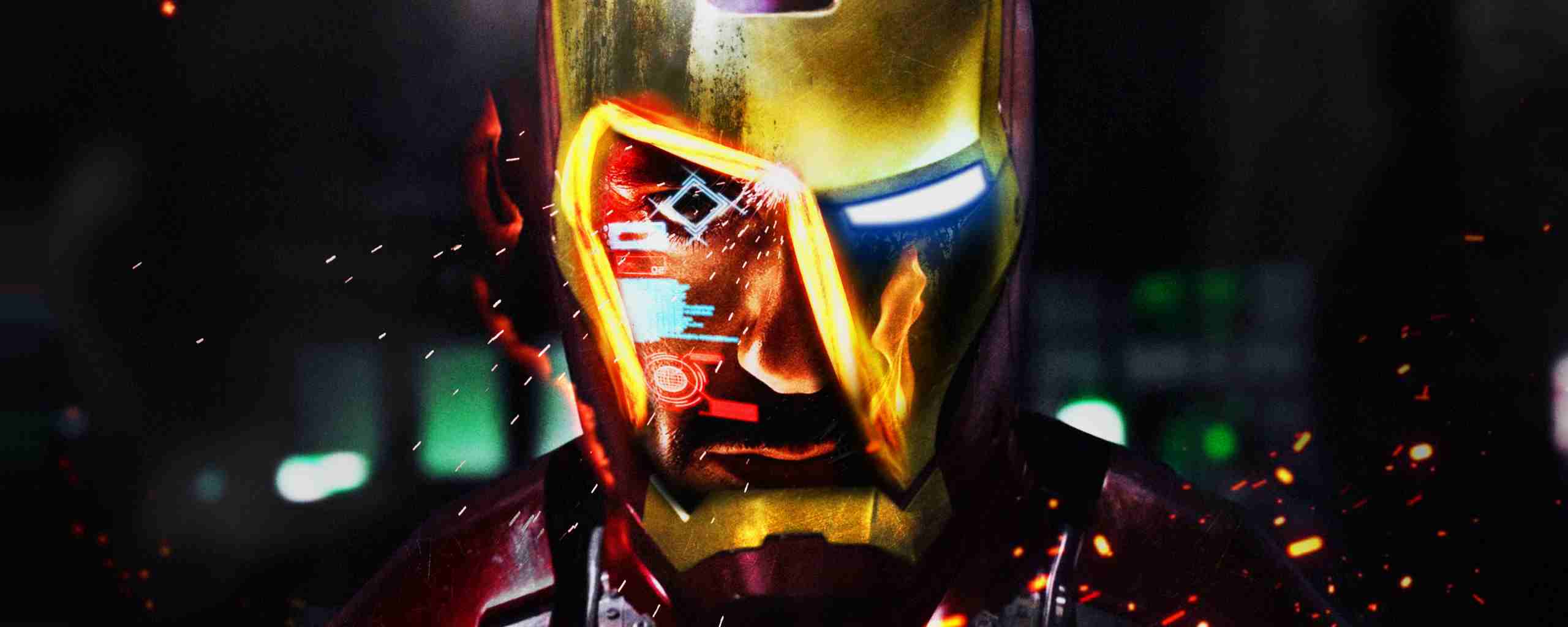 2560x1024 Download Iron Man Superhero Art Wallpaper X Dual
