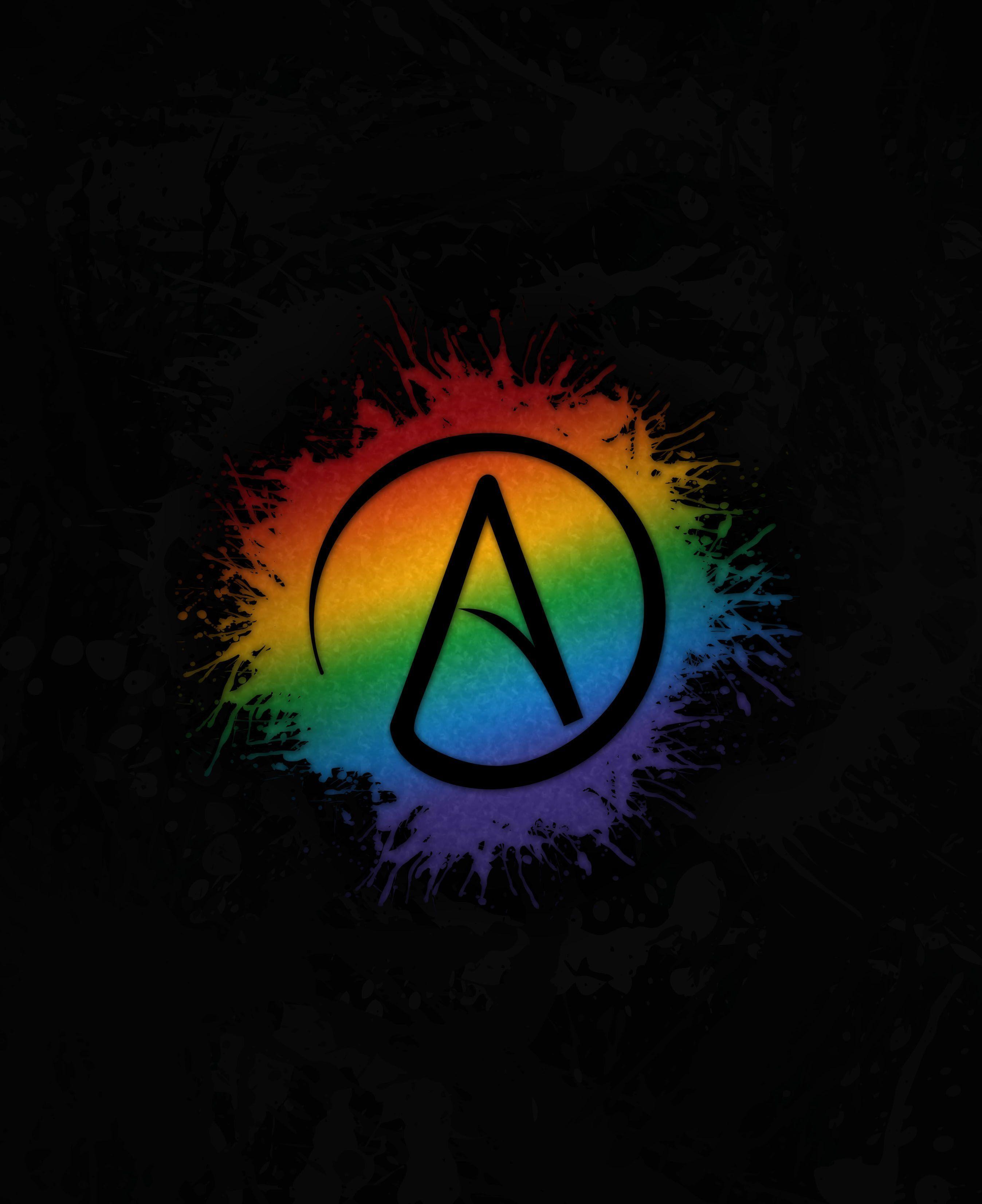 2696x3305 Atheist Logo Phone Wallpaper