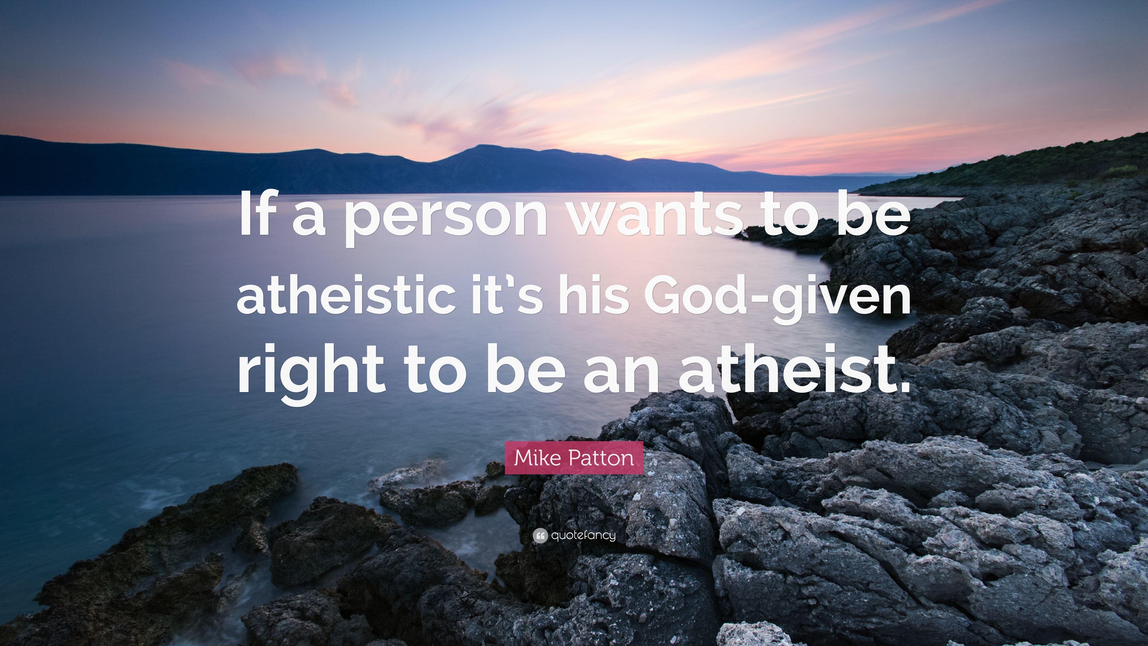 3840x2160 Mike Patton Quote: “If a person wants to be atheistic it's