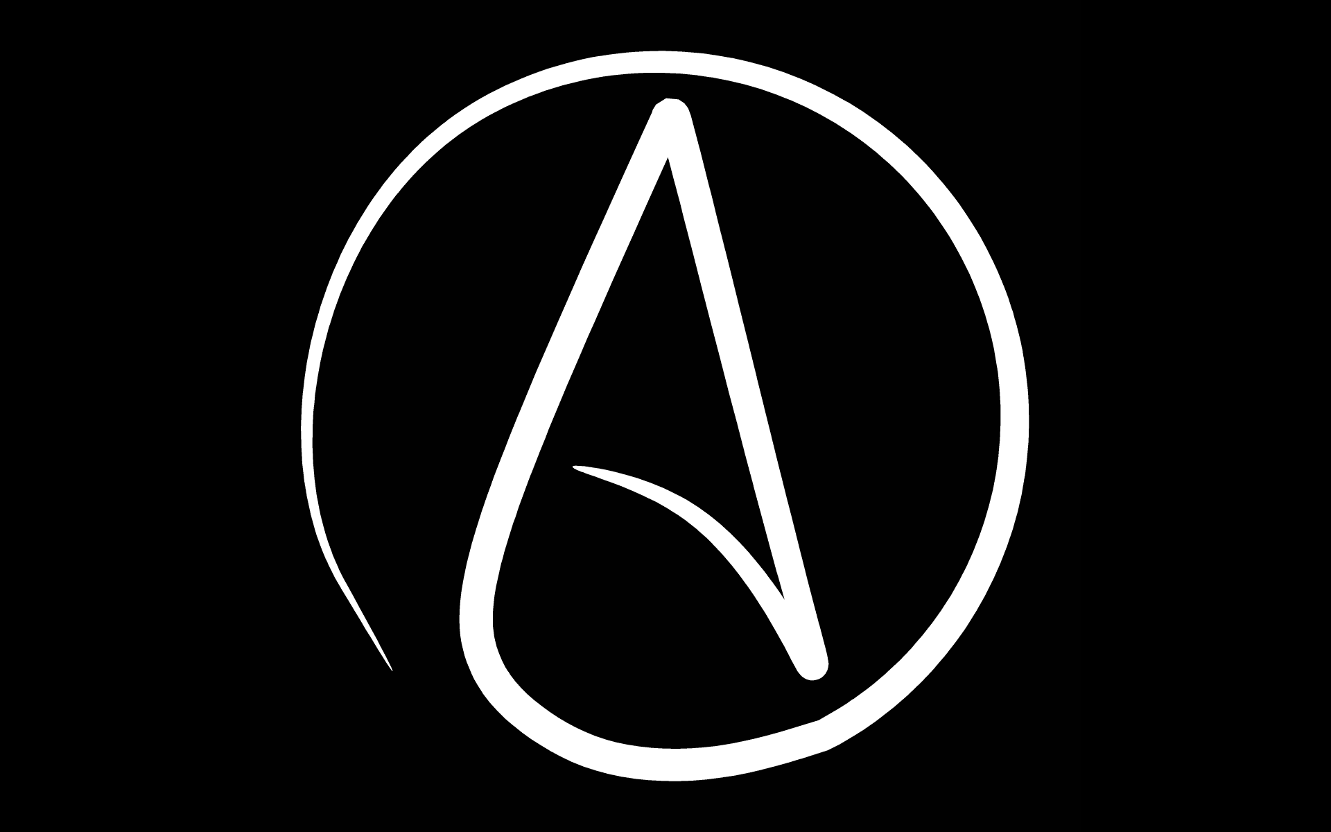 1920x1200 Atheist Symbol Wallpaper