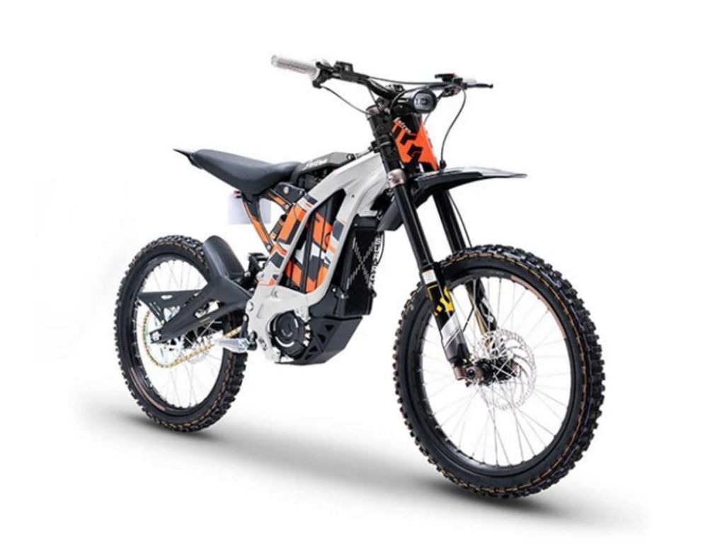 1024x768 Sur Ron 2024 Light Bee X Off Road Electric Motorcycle Silver & Orange