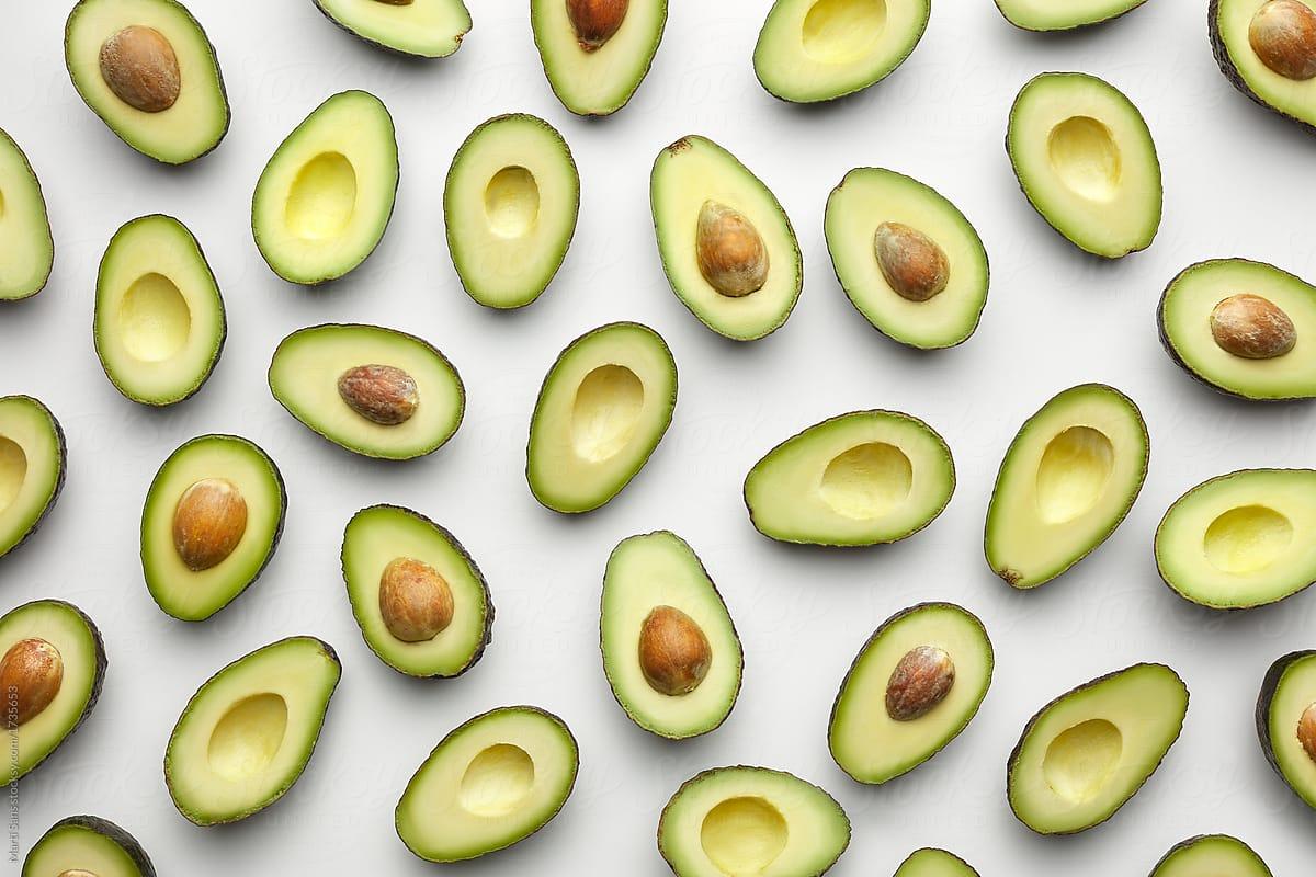 1200x800 Avocado wallpaper on white background. by Martí Sans