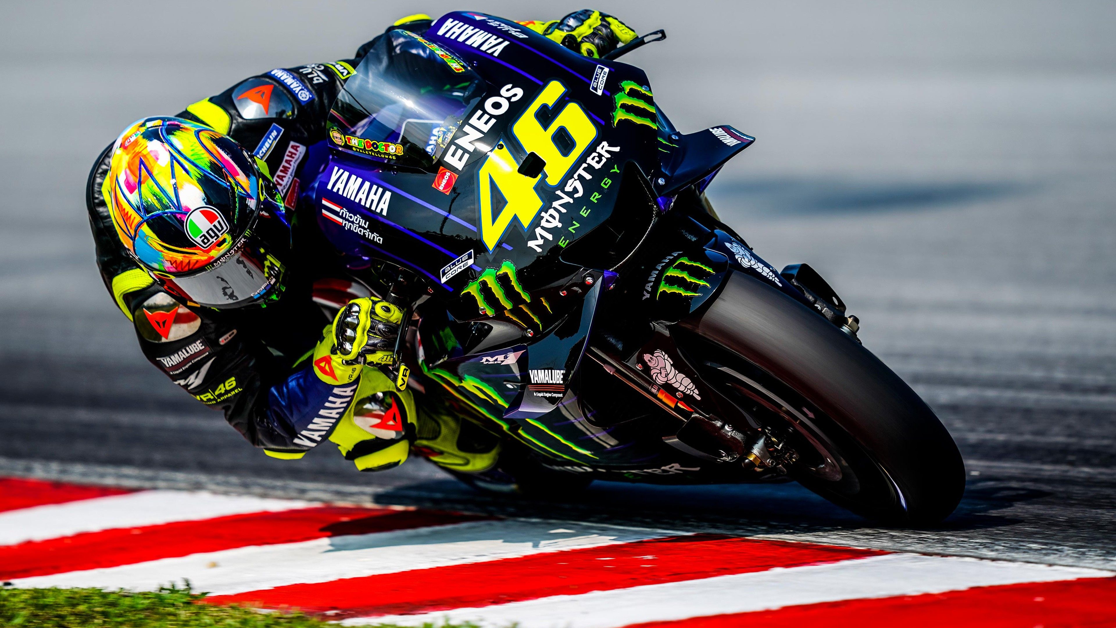 3840x2160 Valentino Rossi Yamaha Racing MotoGP 2019 4K Wallpaper