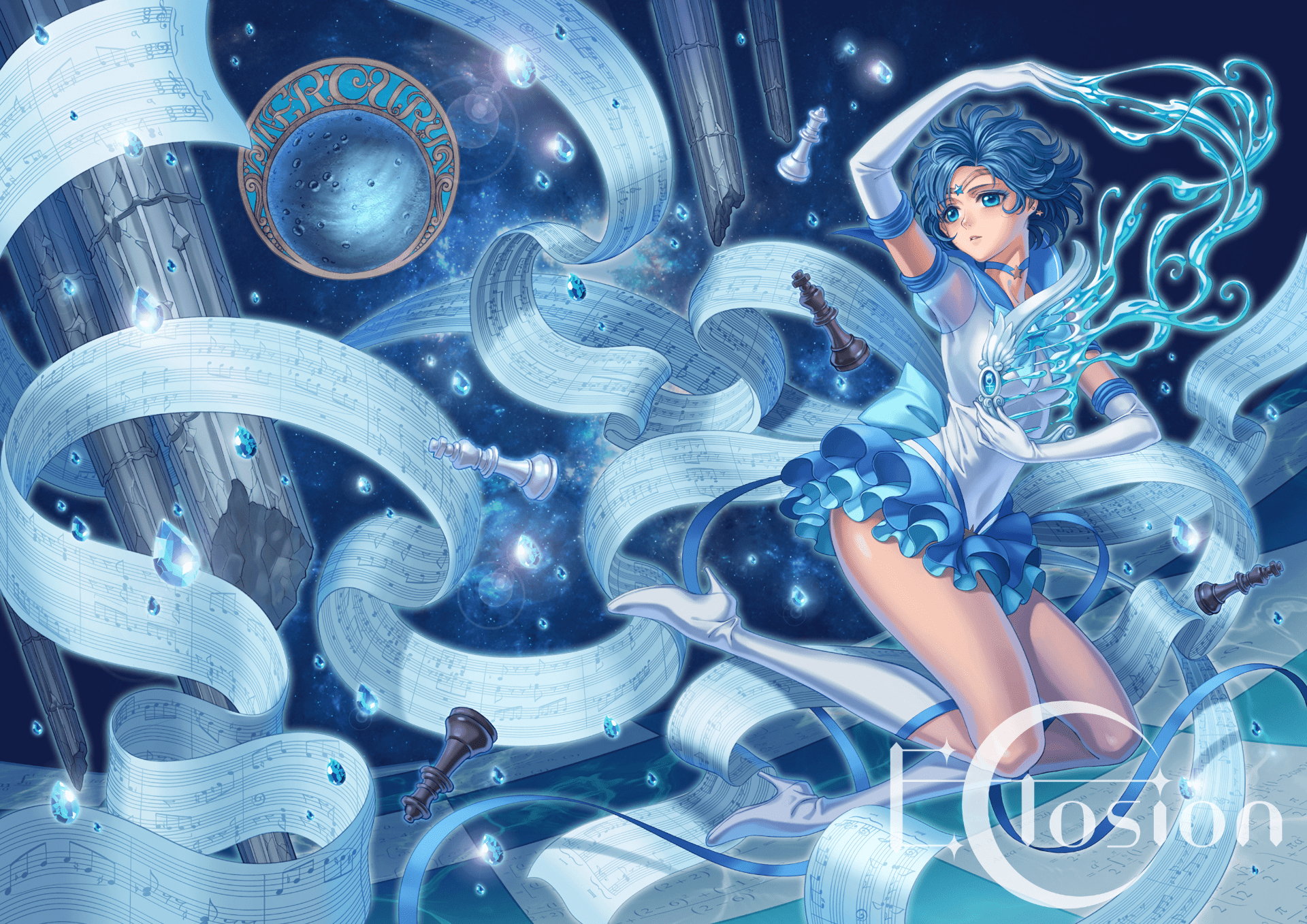 1920x1357 Sailor Mercury HD Wallpaper Mizuno from Sailor Moon