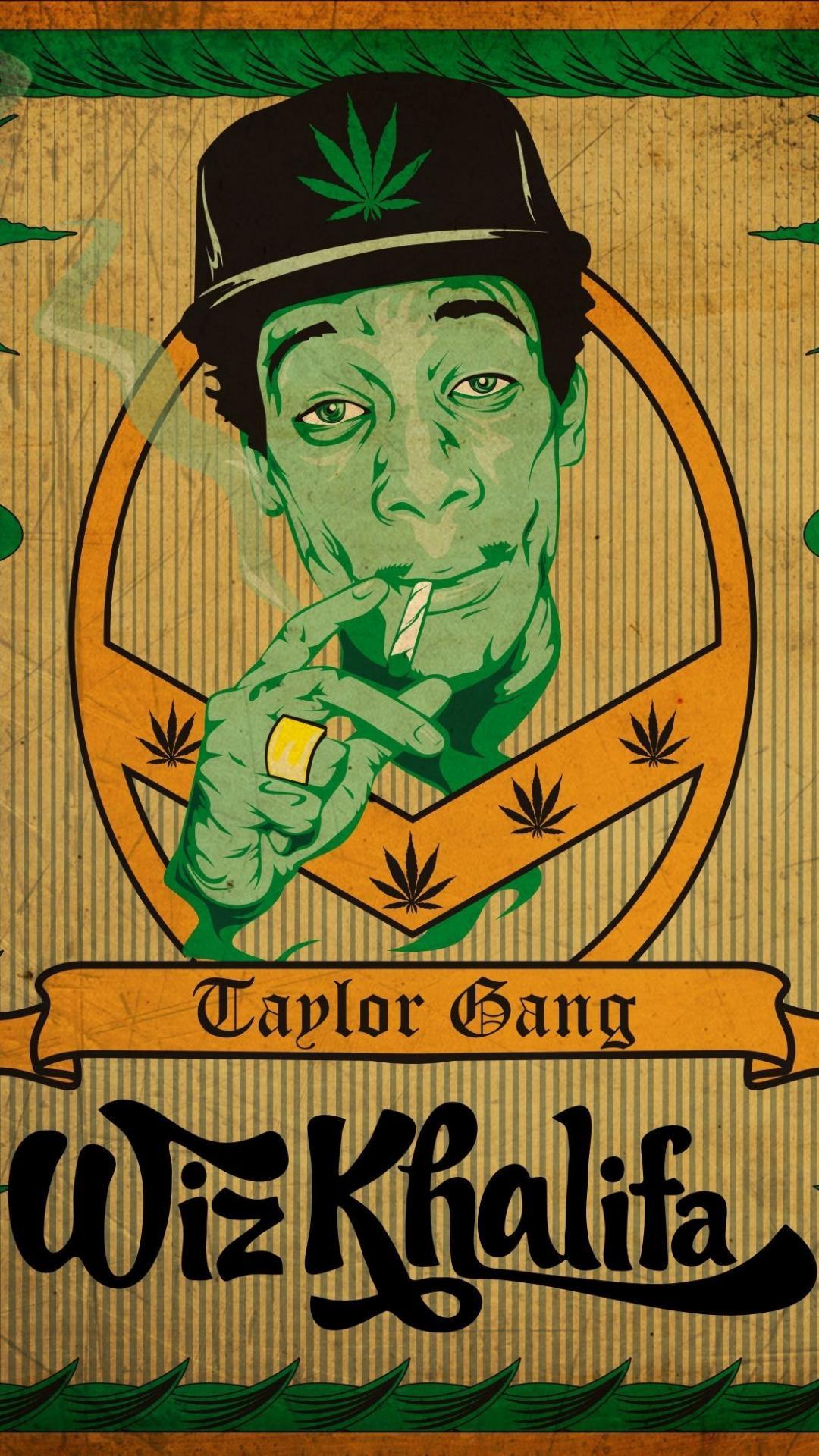 1080x1920 Wiz khalifa taylor gang cameron jibril thomaz wallpaper